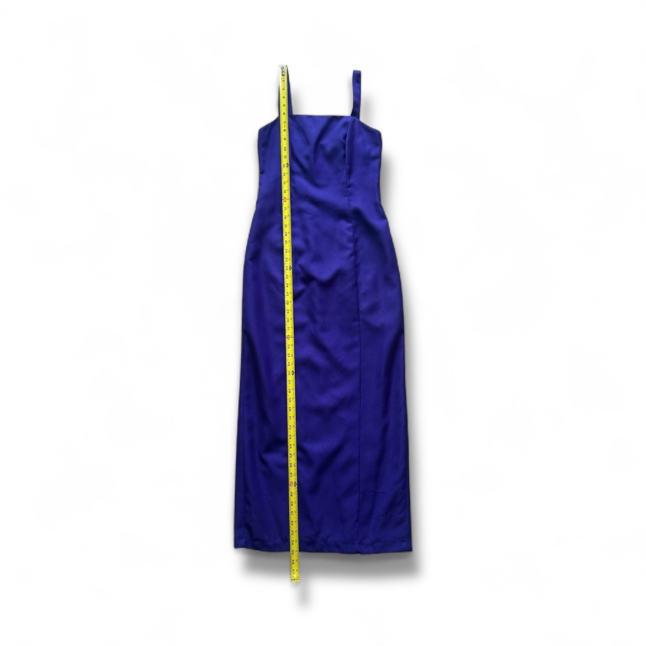 VTG 90s Alex Evenings Purple Maxi Dress 6 USA Square Neck Minimalist Elegant