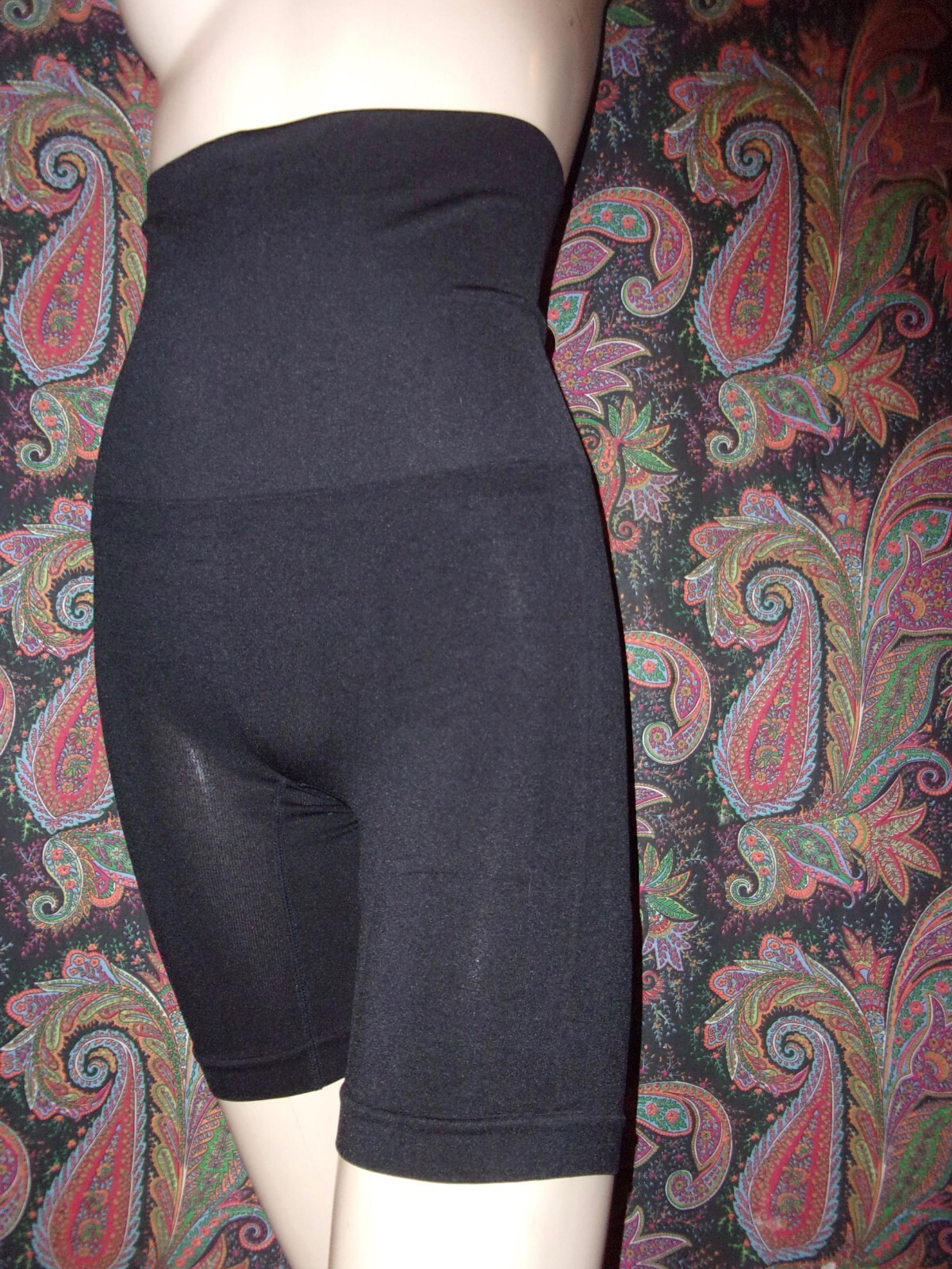 NWOT Skinny Girl Smoother Shaper Black High Waist Long Leg Panty Girdle L