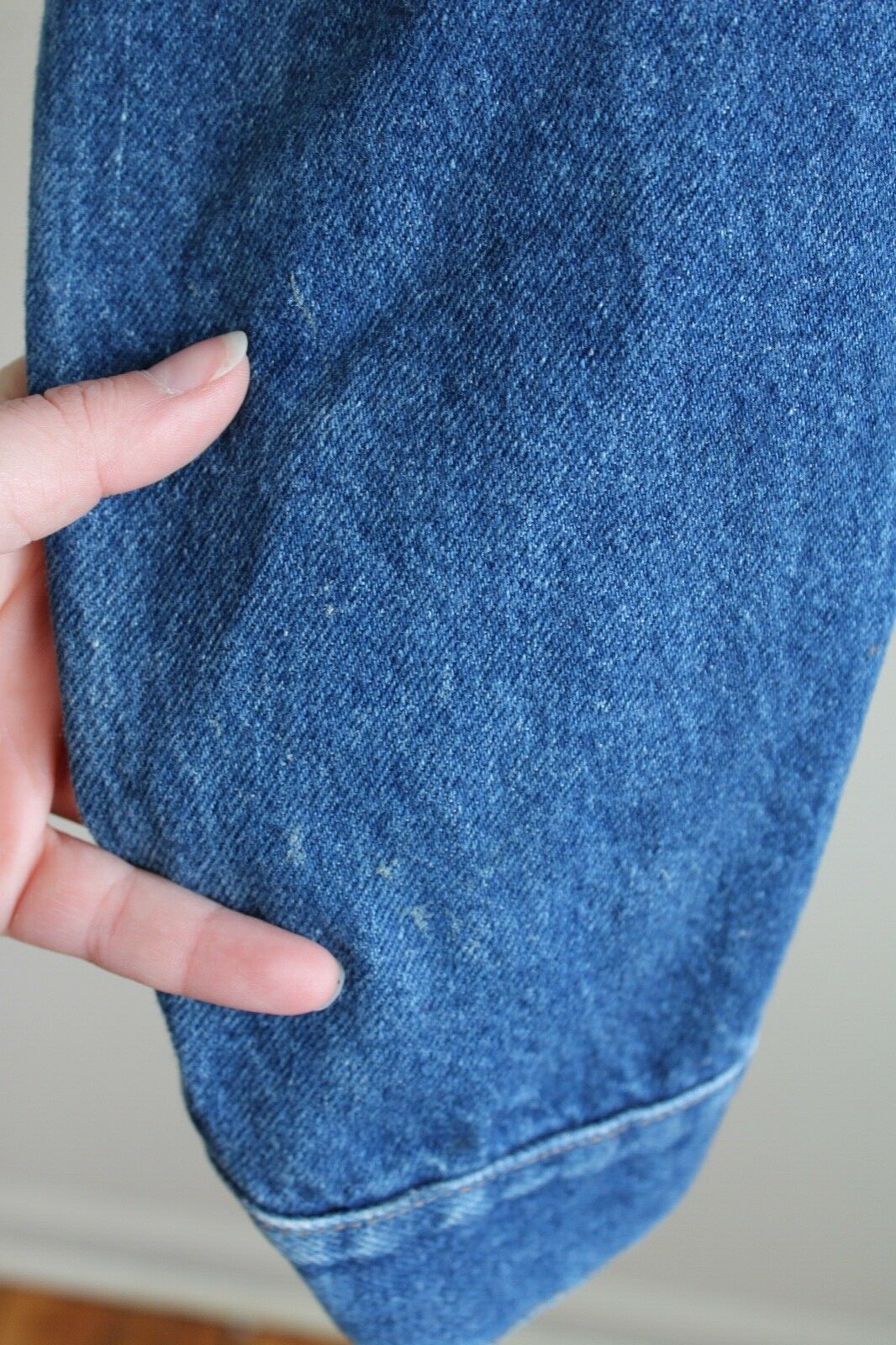 Vtg Rustler M Blue 13 oz Denim Jean Button-Front Jacket Unisex SJ2
