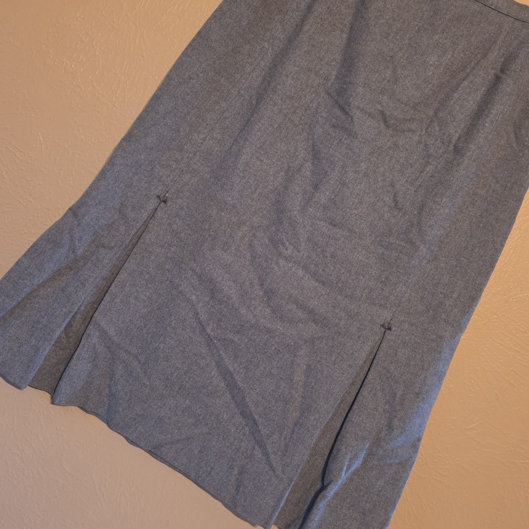 Vintage Evan Picone Grey Skirt Women’s 28-29″ Waist S/M New York Tailored 1980s