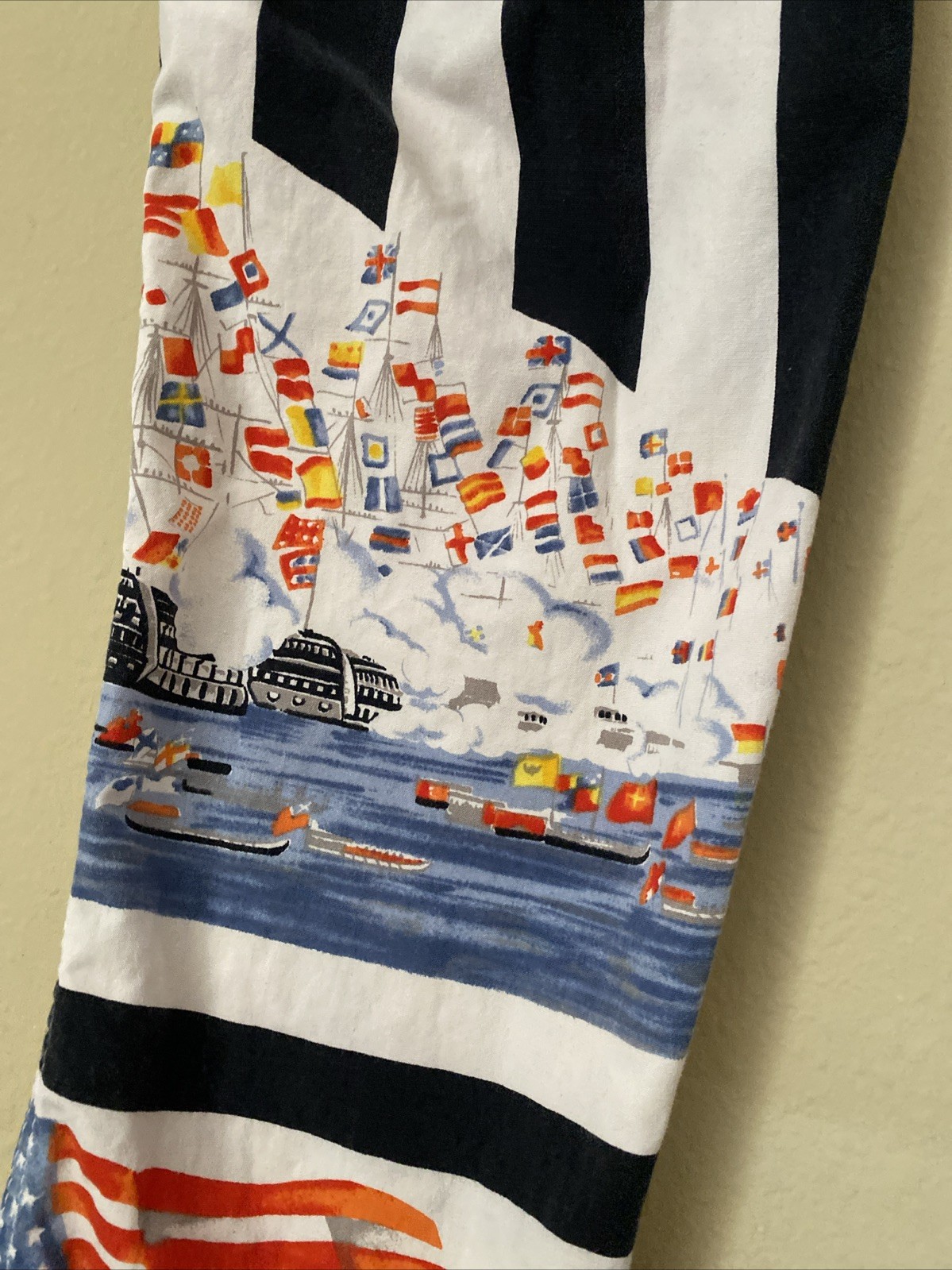 Vintage 90s Gianni VERSACE COUTURE Jeans Flags USA England Medusa Rare