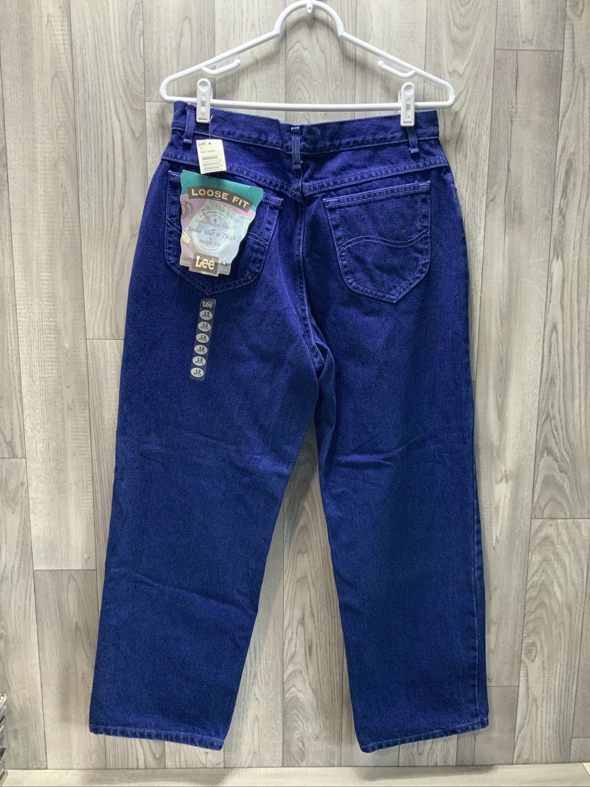 NWT Lee Jeans Junior Size 13 Petite Straight Leg Women’s 32×28 Vtg Loose Fit