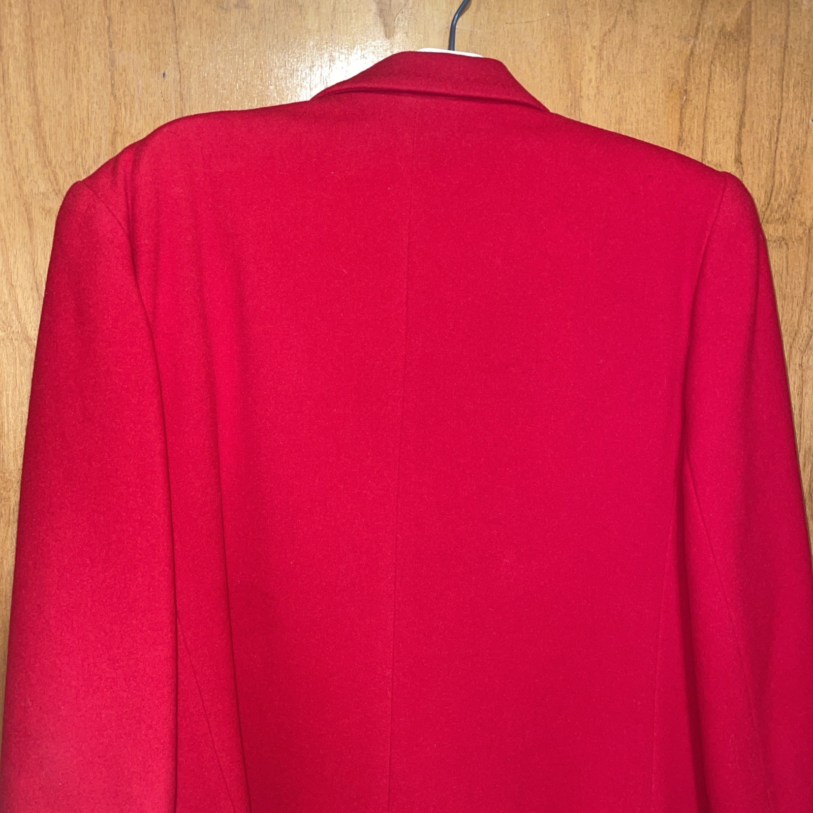 Harve Bernard By Bernard Holtzman Ladies 14 Wool Nylon Cashmere Blazer Red