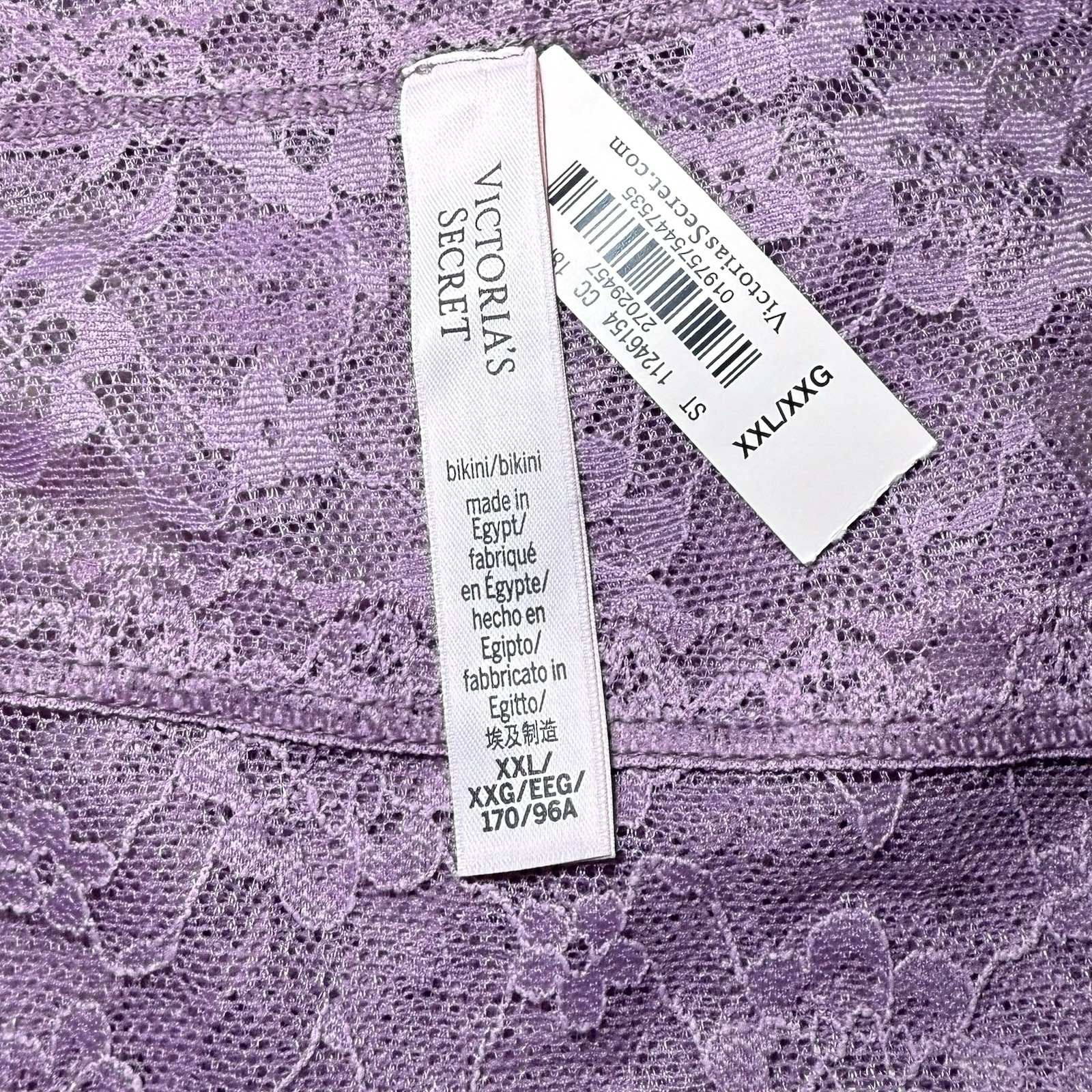 NWT Victoria’s Secret Lot Of 3 Cotton Lace Hipster Panty Bikini Panties XXL