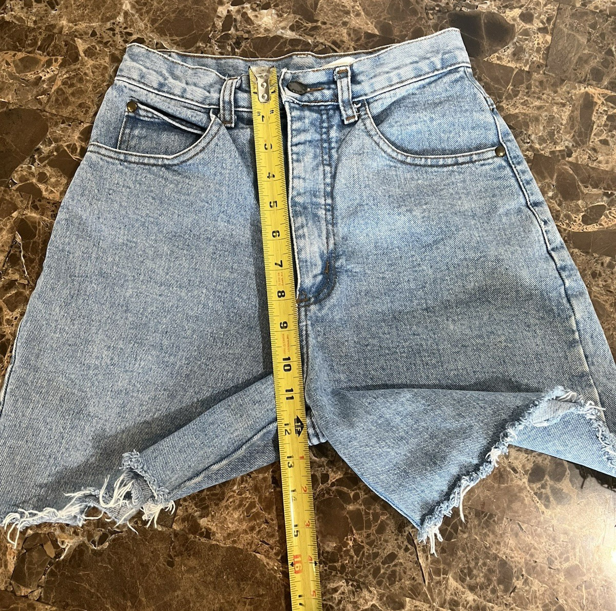 Vintage Made in the Shade Blue Denim Shorts Size 5 USA