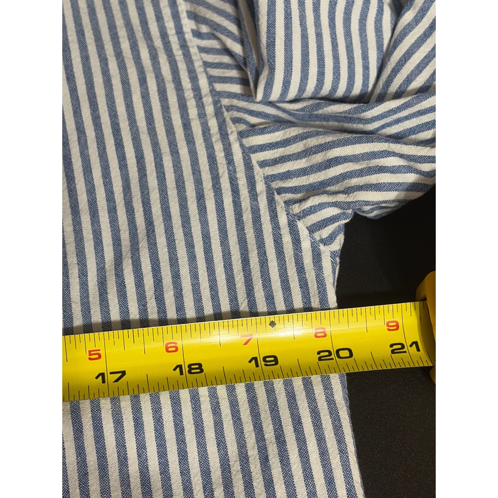 Too Cute! Snoopy Woodstock Embroidered Striped Button S Shirt Charlie Brown VTG