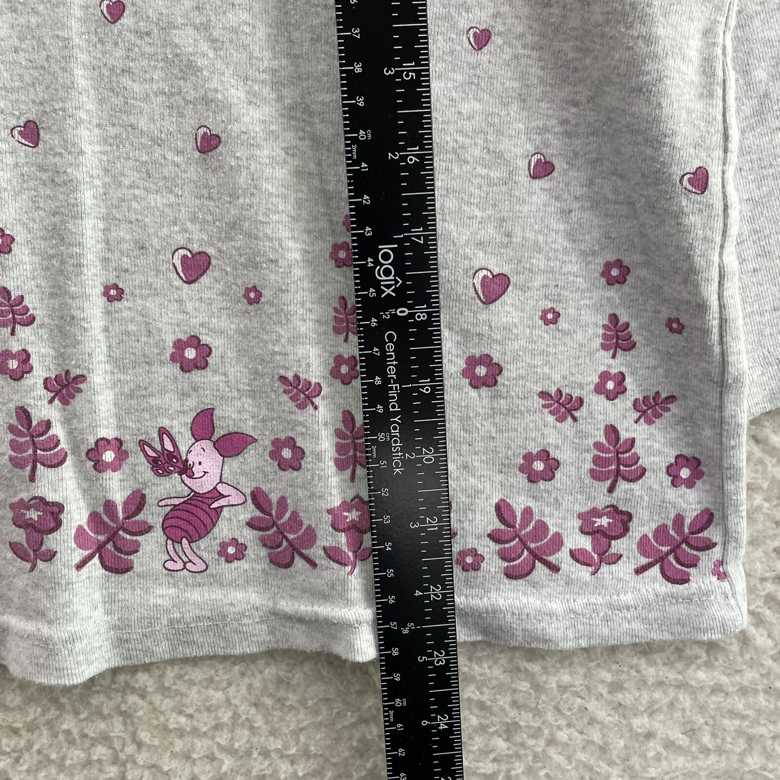 Vintage Disney Winnie the Pooh Top Shirt Womens Large XL V-Neck 3/4 Sleeve