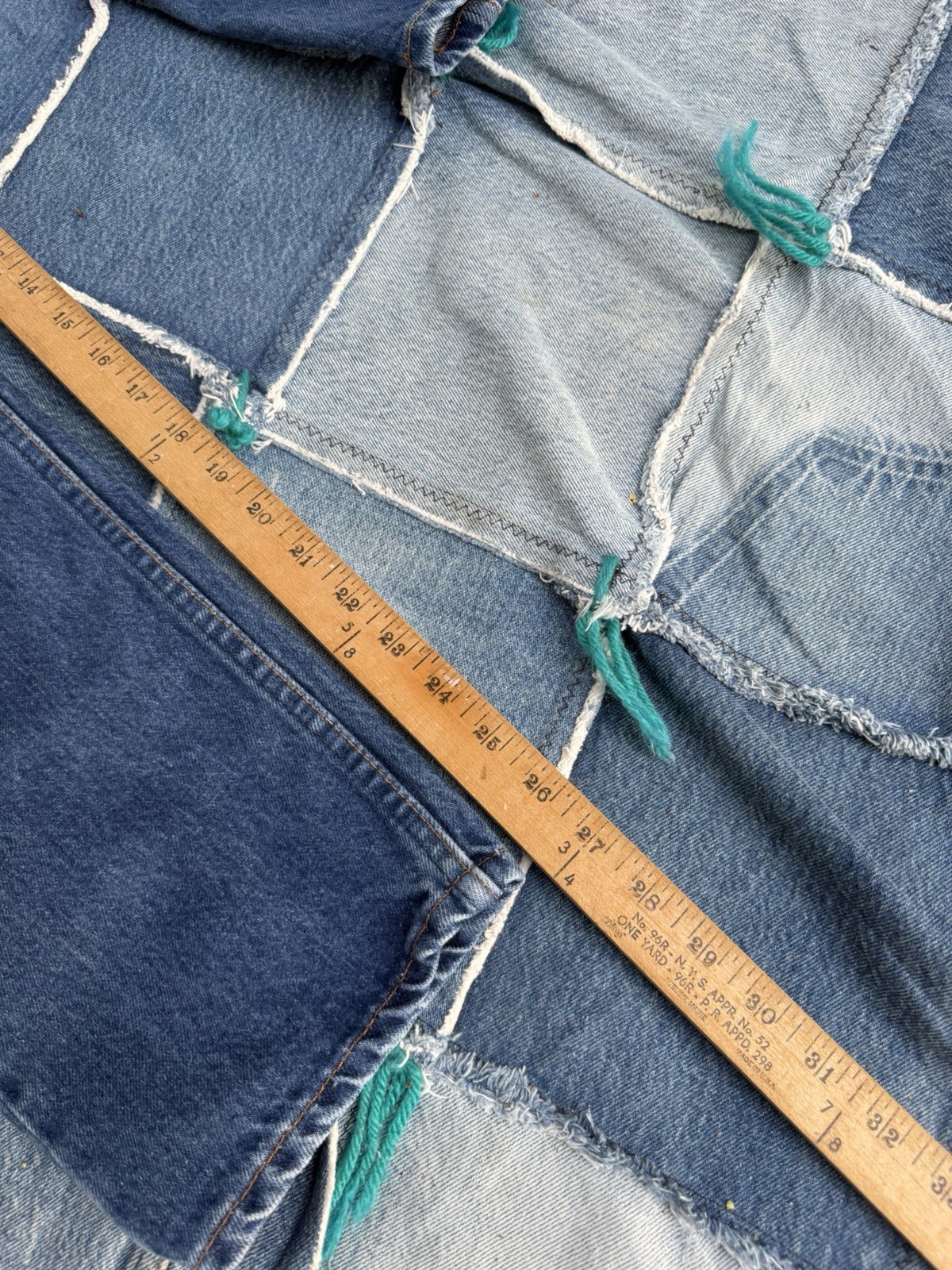 Vintage Levis 505 0217 Red Tab Jeans Denim Womens Straight 35×30 USA Made Fades