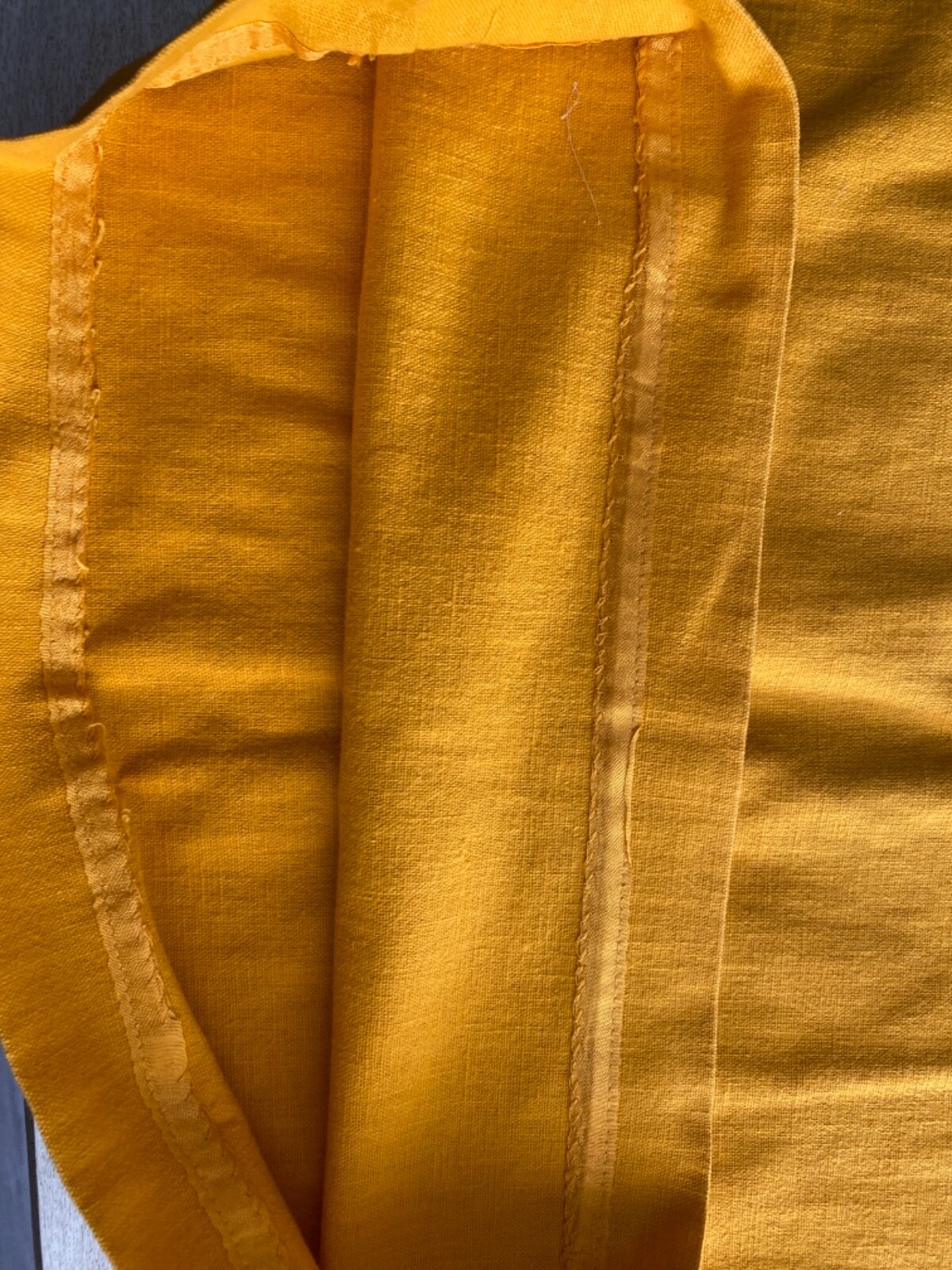 Vintage 70s The Art Shirt Dress Size 11-12 Yellow Long Sleeve