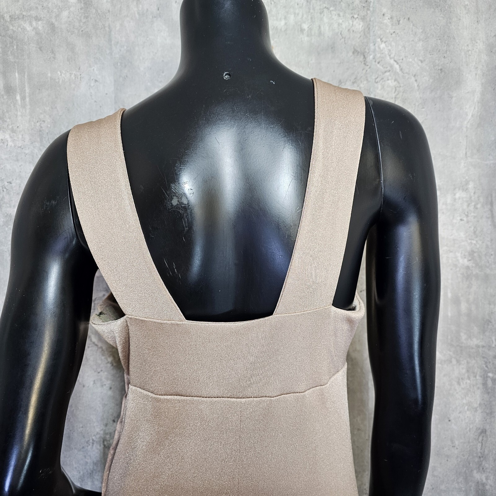 Vintage 70s 80s Champagne Gold Maxi Dress Talon Zipper Empire Waist Disco Gown
