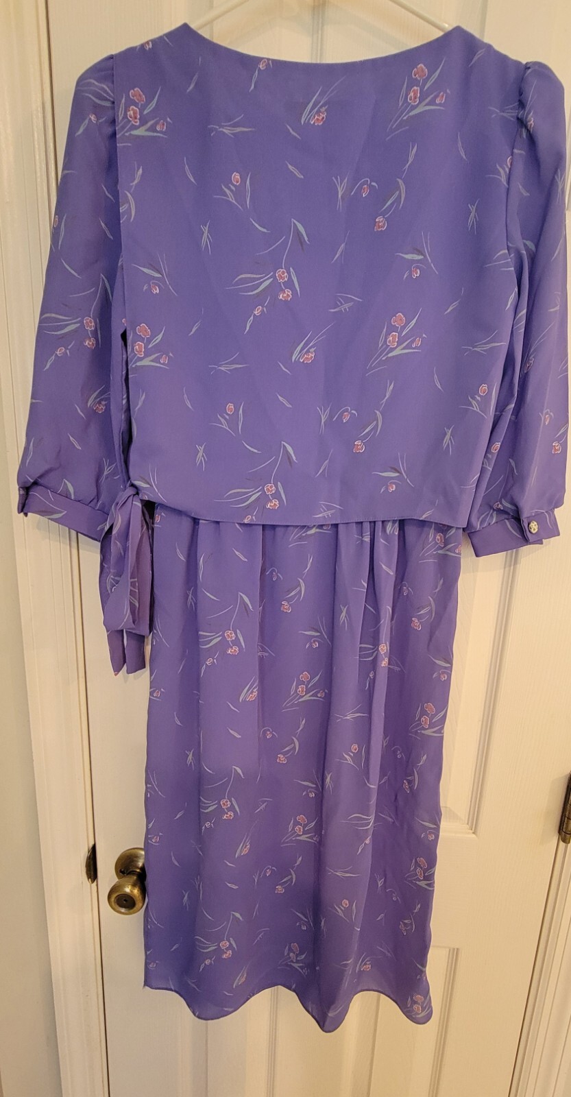 Vtg 80s Women’s Secretary Dress Alison Peter’s Size S