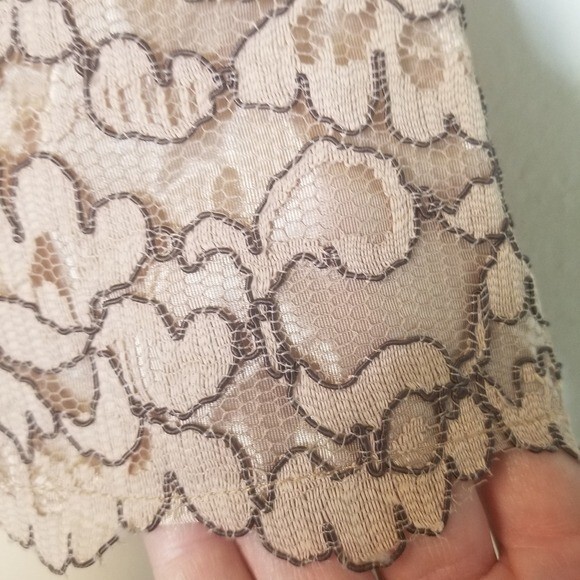 Vtg 60s Jackie O Mod Peter Pan Collar Lace MCM dress formal