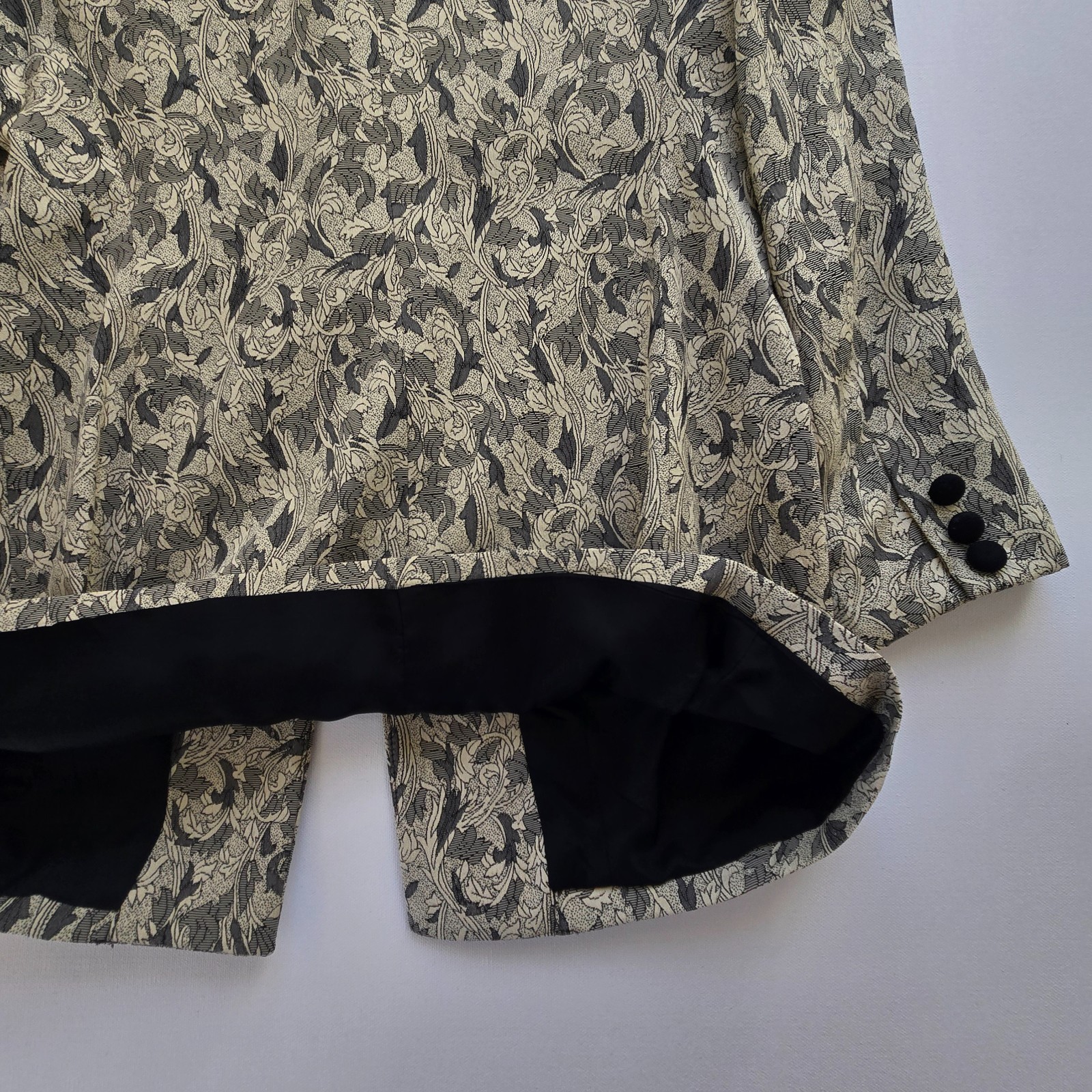 80s Vintage Casual Corner Jacket Jacquard 8P Feminine Prince Sgt Pepper Chic