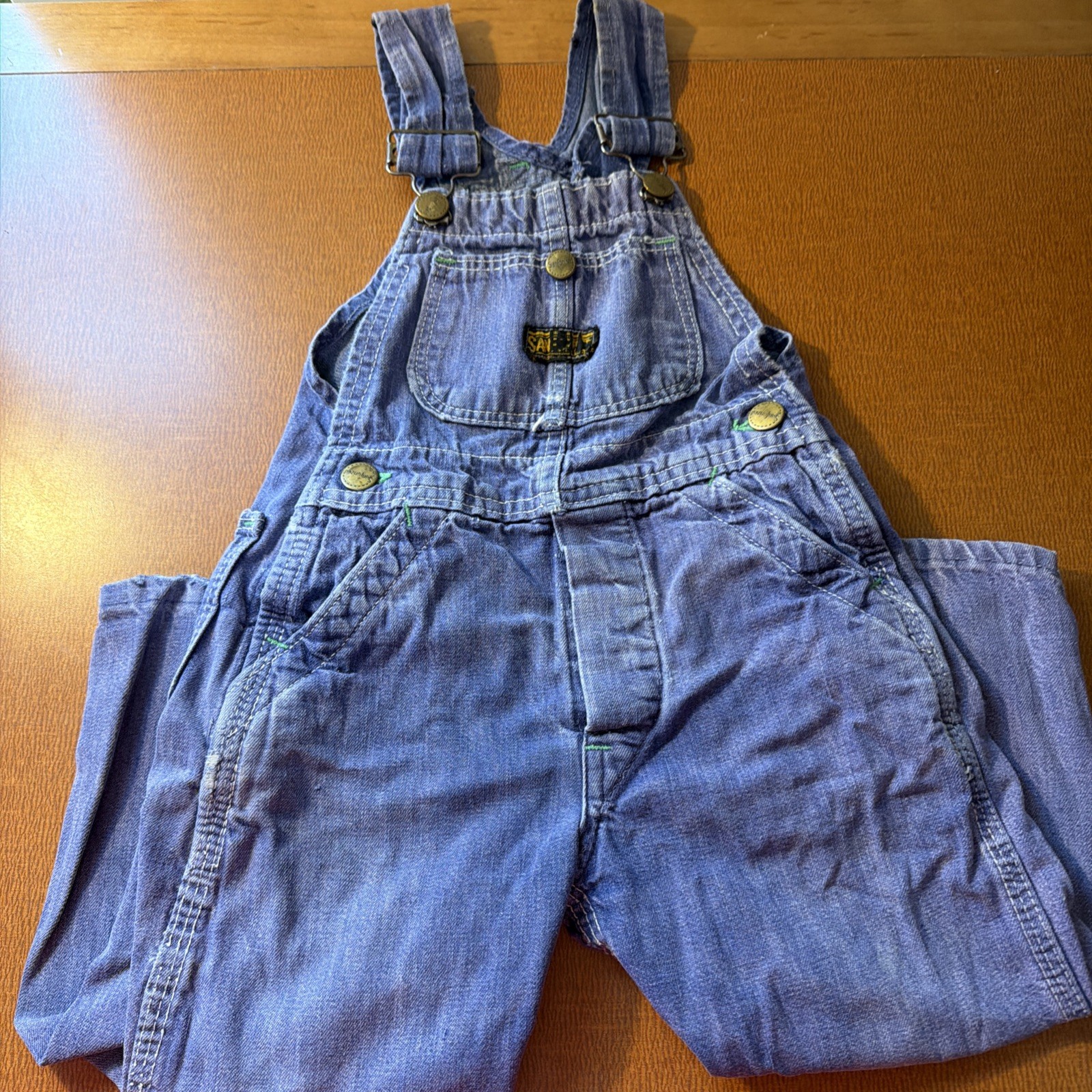 Vintage Washington Dee Cee Kids 2-3T Denim Overalls Sanforized USA 60s 70s