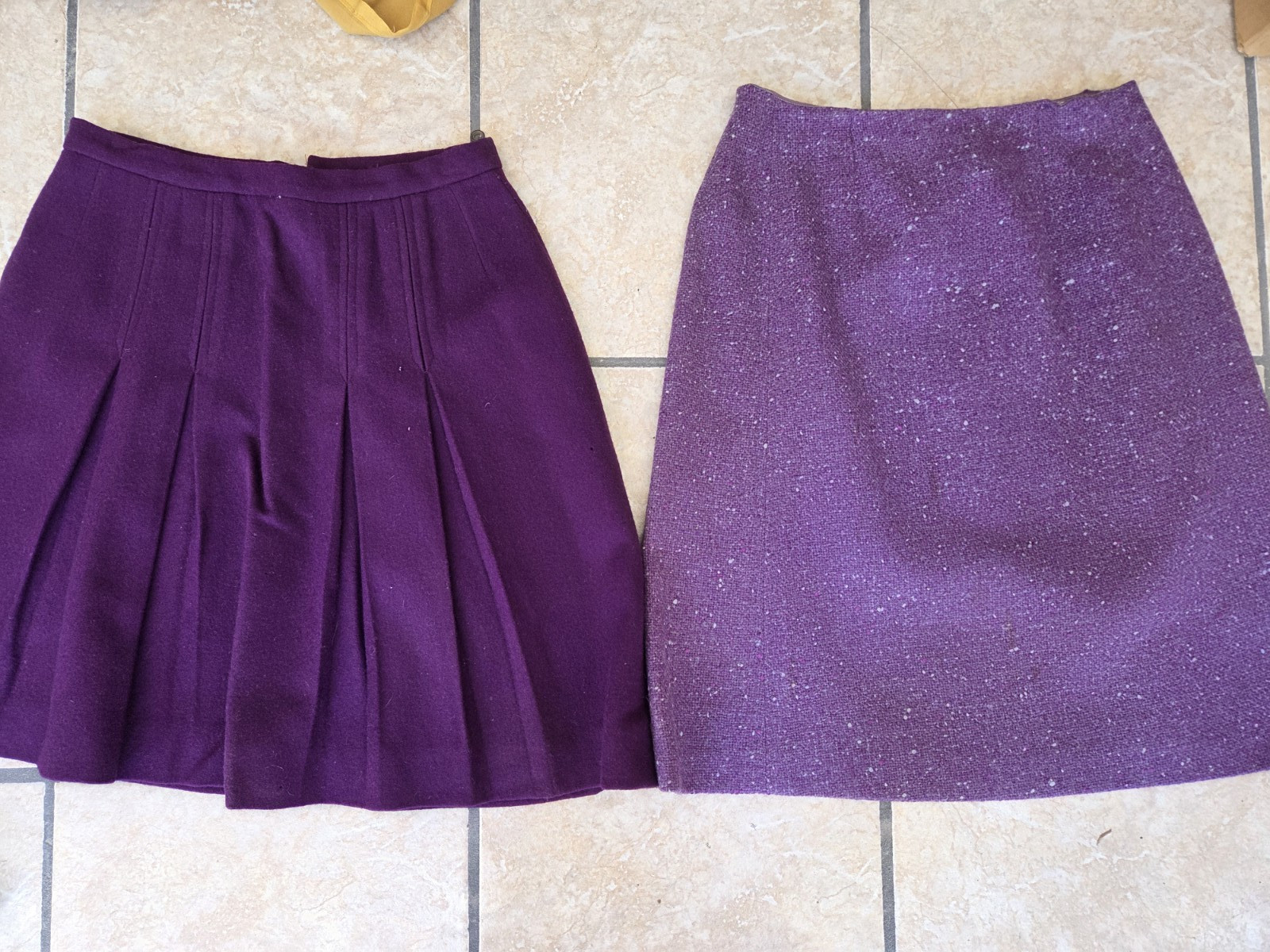 Vtg Lot of 15 1950’s 1960s SKIRTS Wool/Cotton/Straight/Pleated Plaid/Solids ASIS