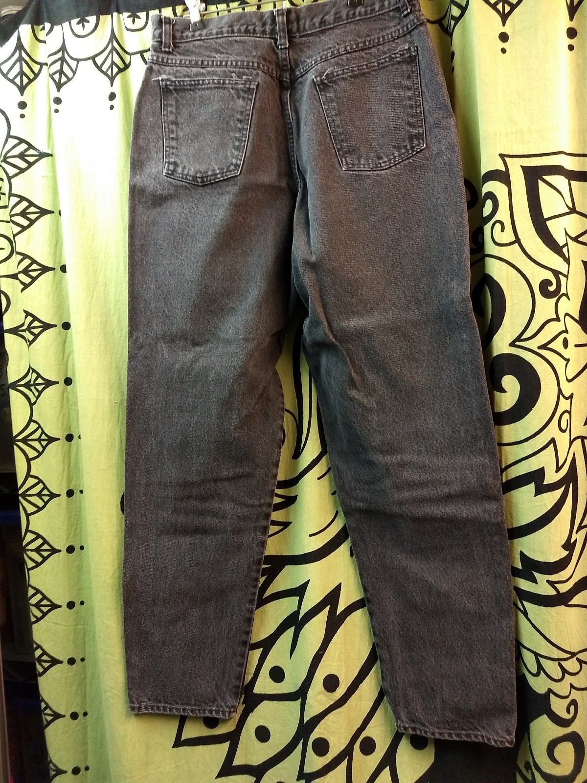 Vintage Northwest Blue 90s High Rise Black Tapered Mom Jeans 14 AVERAGE USA