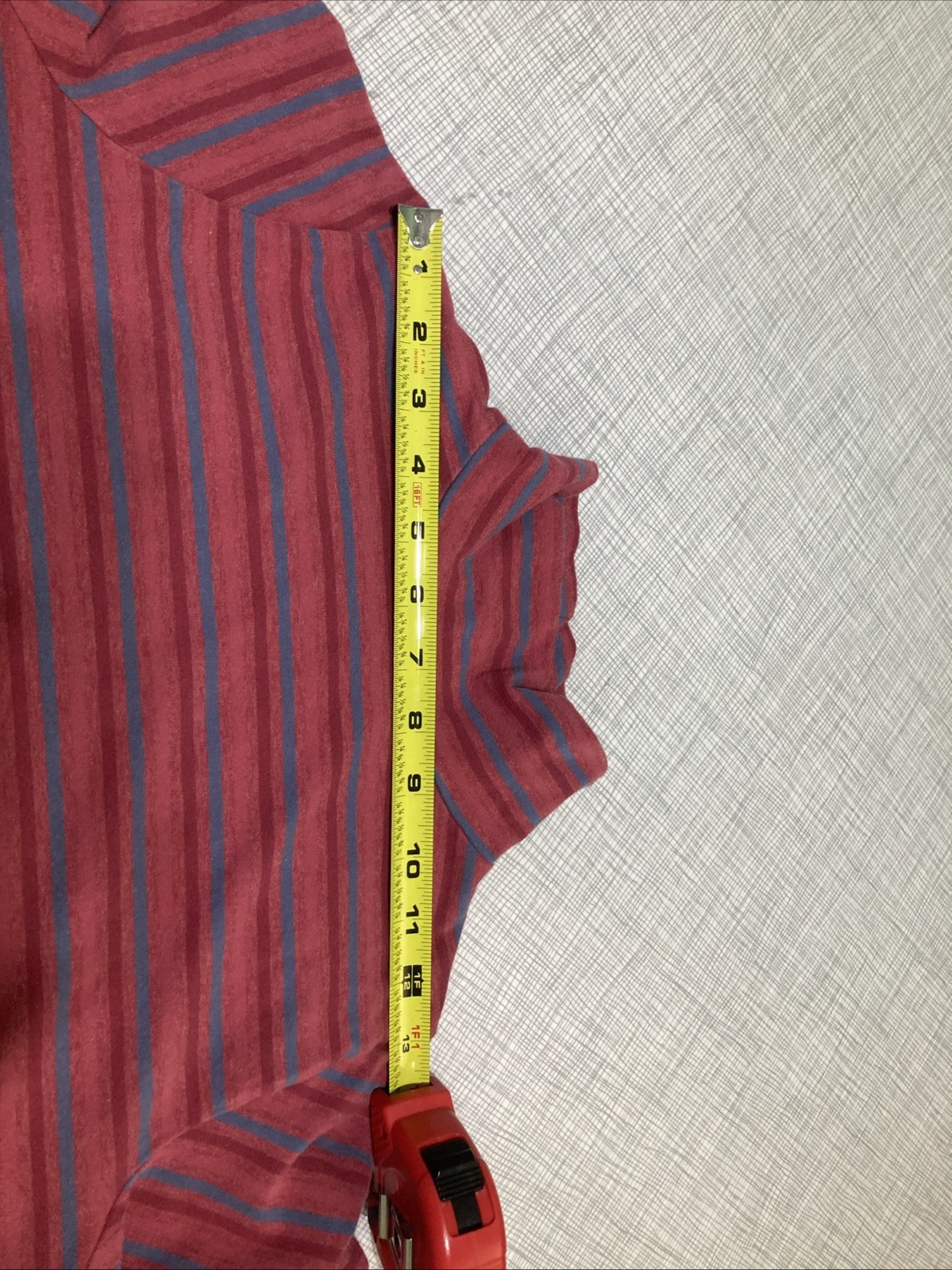 Vtg 90s Y2K Woolrich Striped Mock Neck Turtleneck Shirt Rosebud Grunge Cropped S