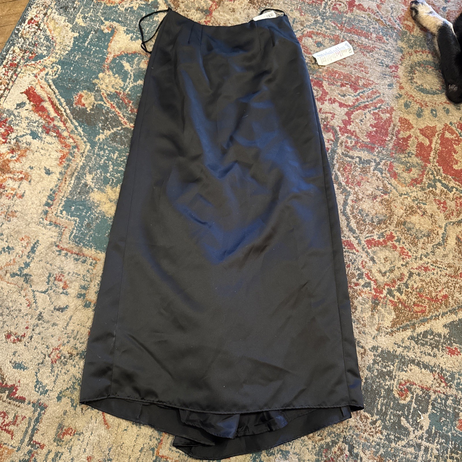 NWT Vintage Cachet Womans Evening Gown Black 6 Poly Acetate Lining Dark Academia