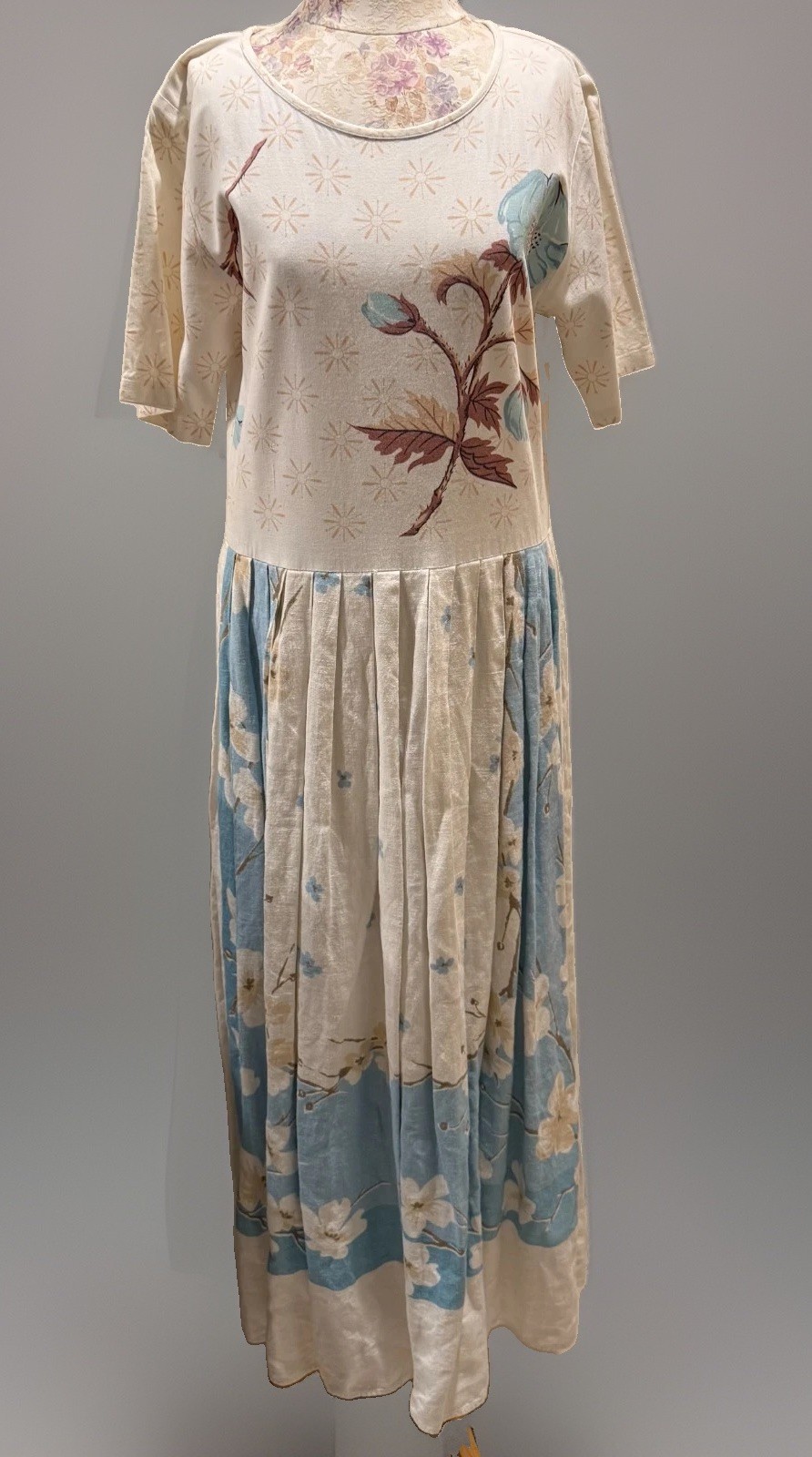 Art Wear One of A Kind Dress Size S/M From Vintage Tablecloths