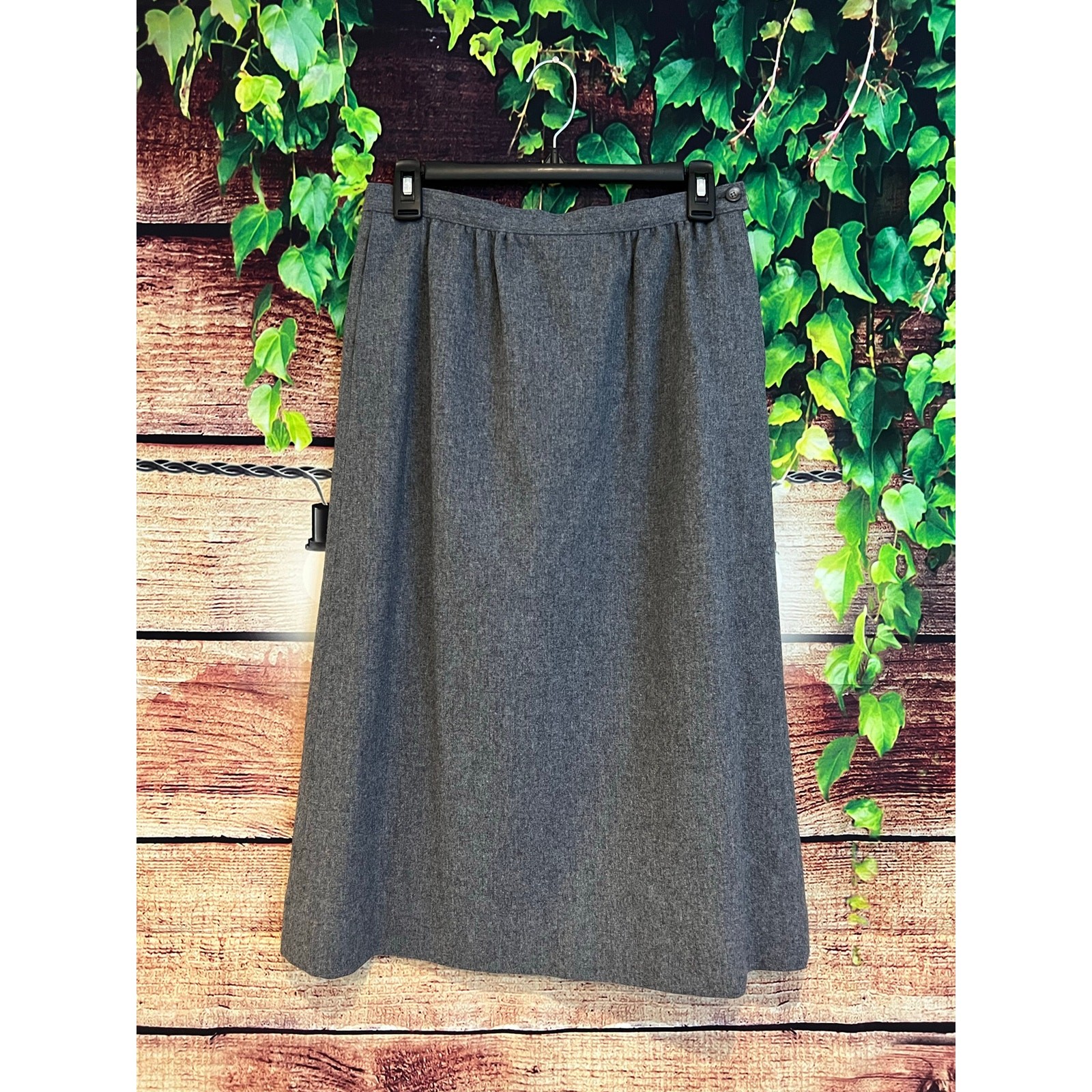 Vintage USA Pendleton Woolen Mills 100% Pure Virgin Wool Lined Skirt Midi 8 Med