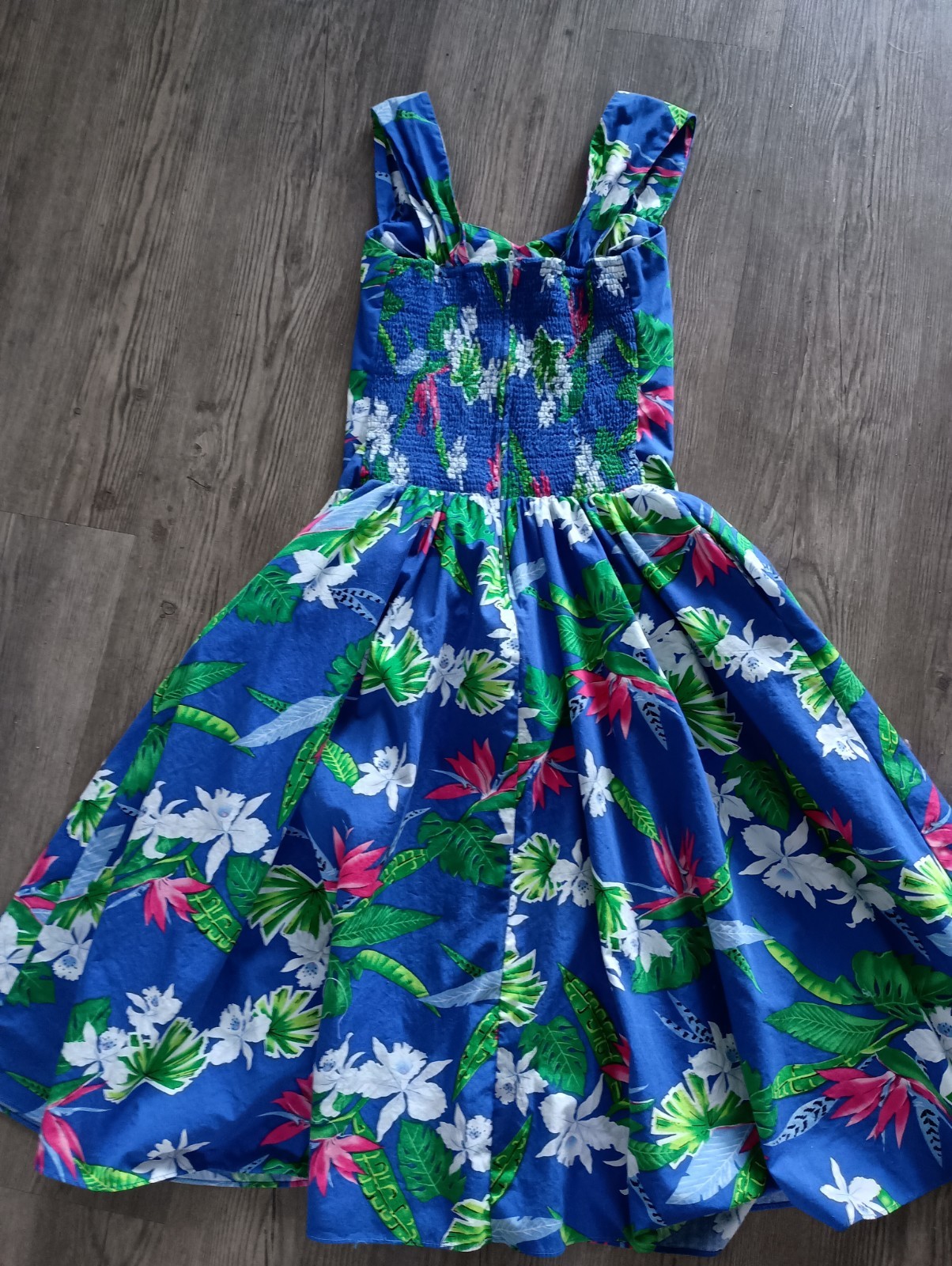 Vintage Shannon Marie Hawaiian Tropical Floral Dress Size S