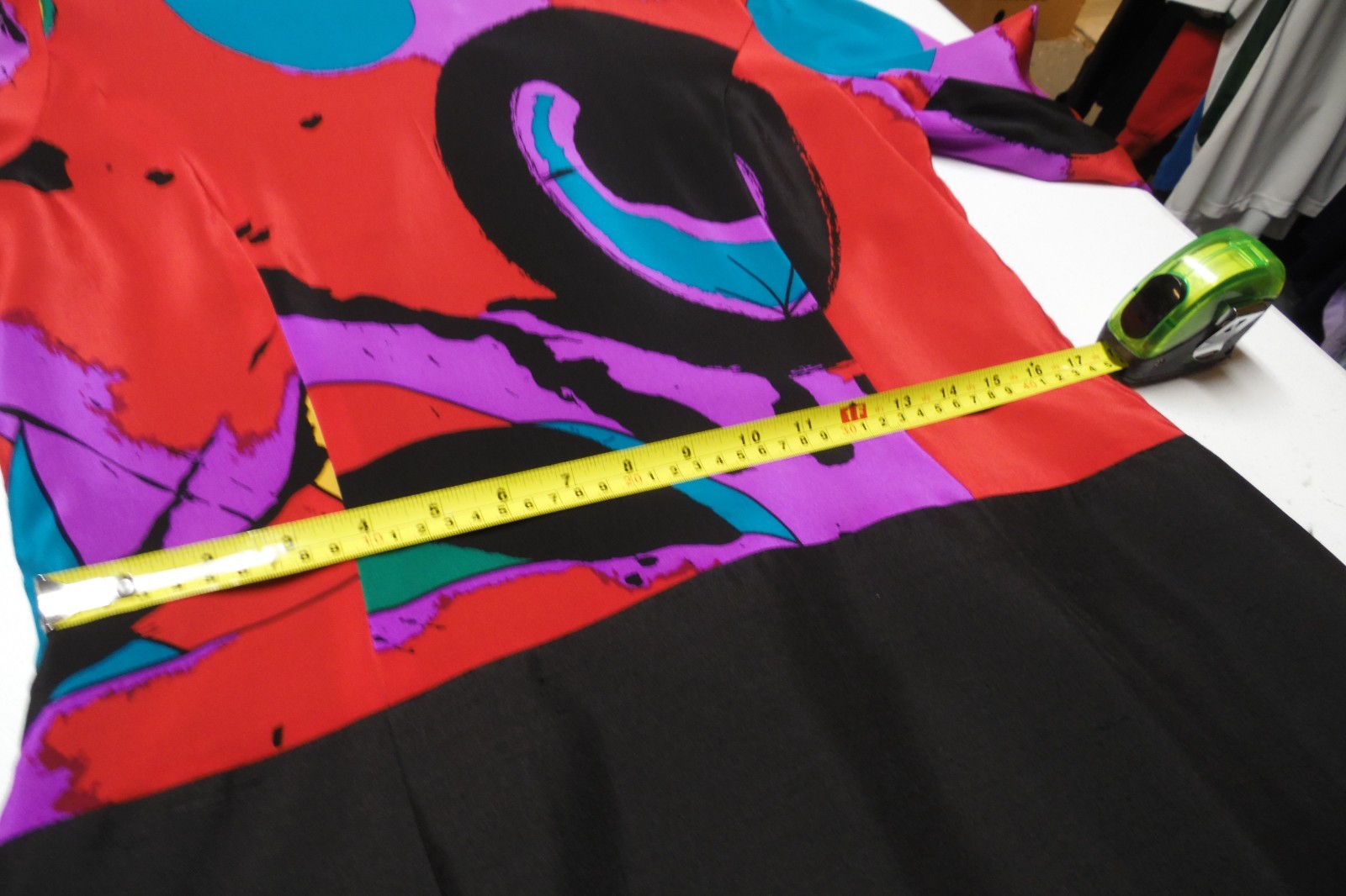 Vintage Crimmins For UmI Collections SZ 8 Mod Dress 80’s Hong Kong Art