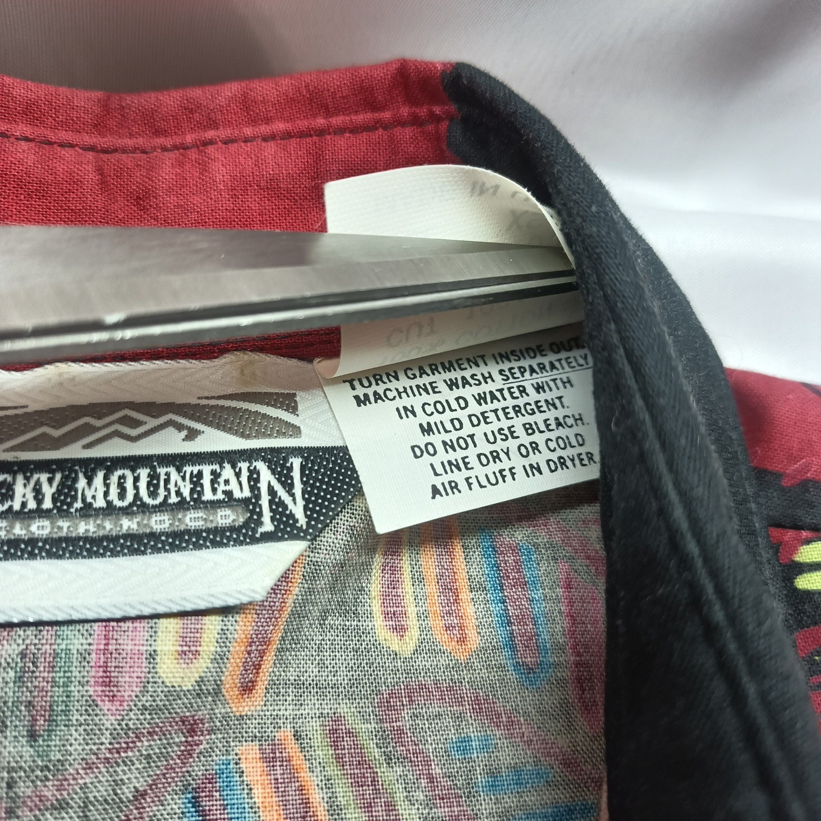 Rocky Mountain Clothing Co Vintage Western Fringe Shirt Womens XS Novelty Rodeo