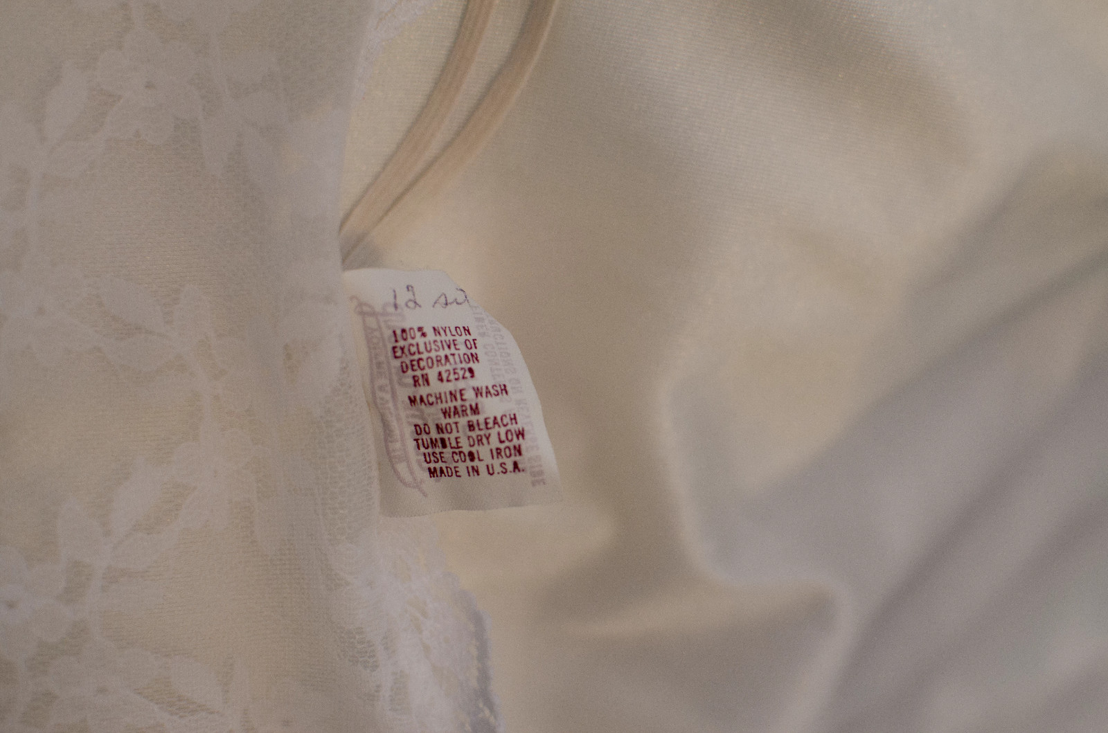 Vintage Dream Wear Sheer White Bridal Robe Lace Accents Sz L