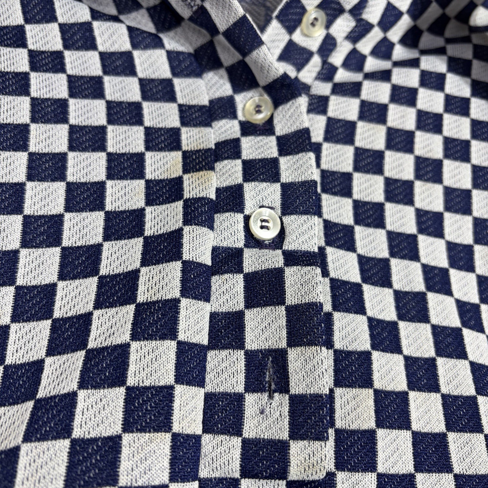 Vintage 60s Checkered Blouse
