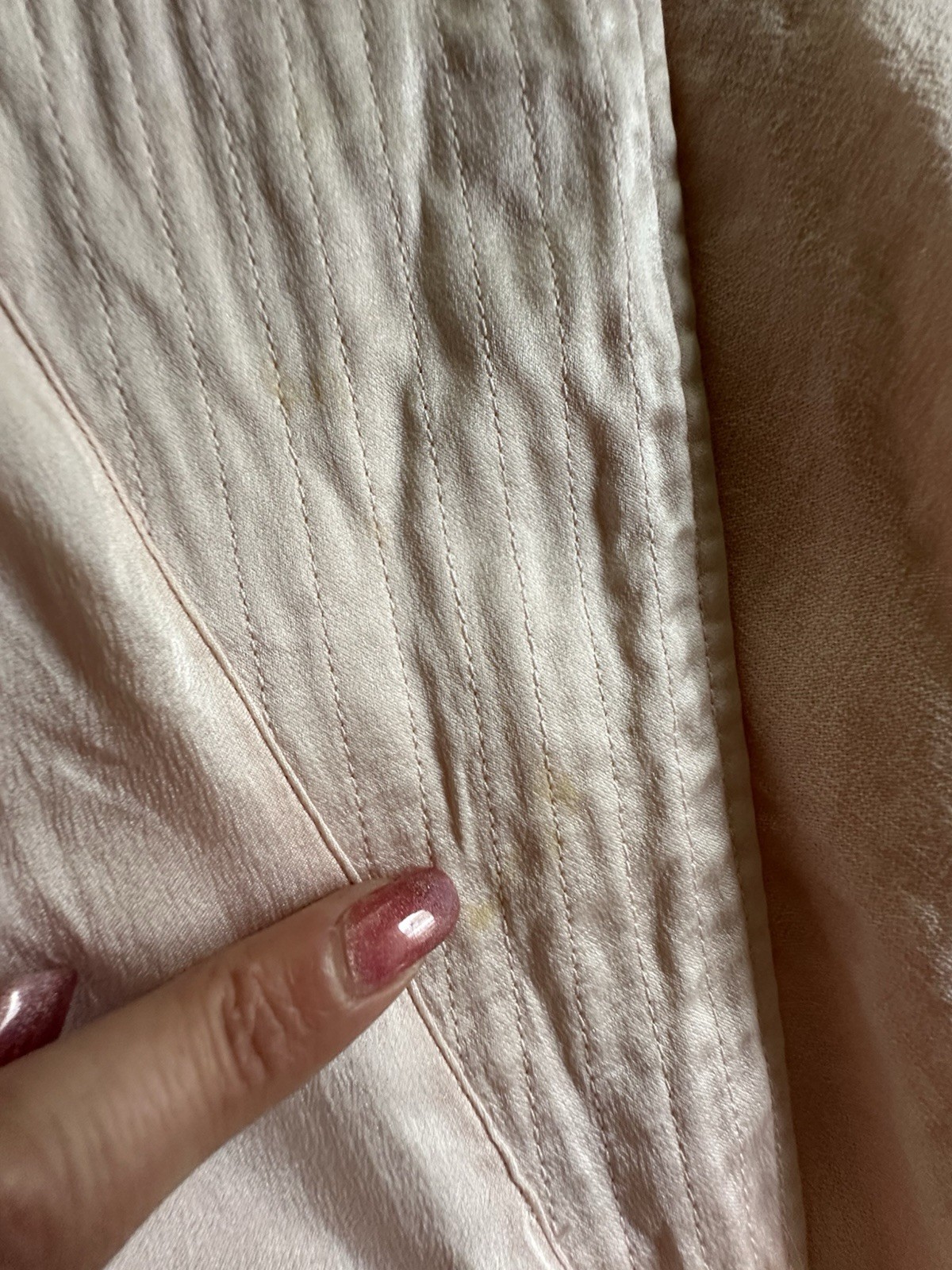 VTG 70s Neiman Marcus Wool & Silk Woman’s Size Small Robe Pink/Peach READ