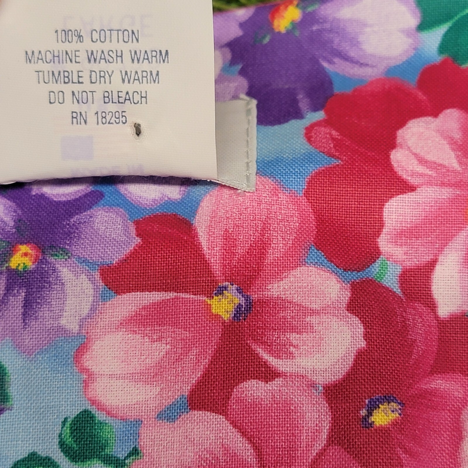 Vtg Elinor Carolina Maid Floral House Dress 70s 80s 90s Size Large Made In USA