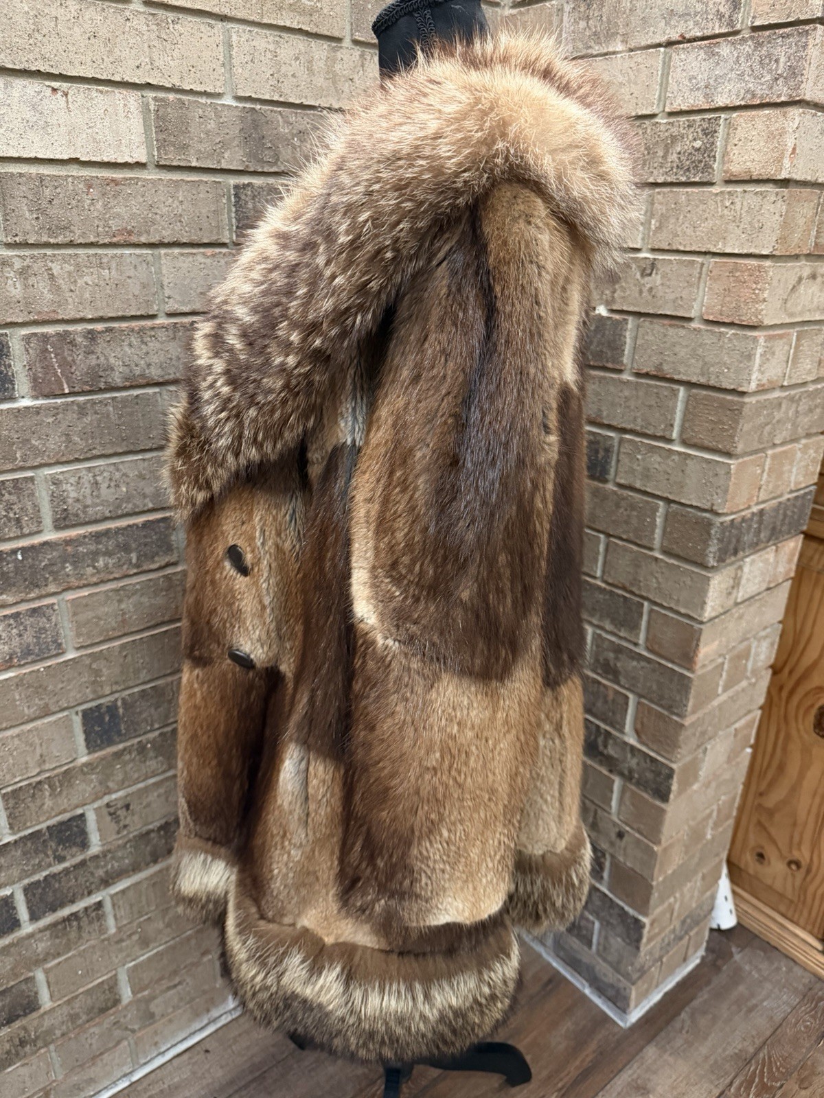 Vintage Women’s Mink Coat w/ Fox Shawl Collar Sz Medium STUNNING