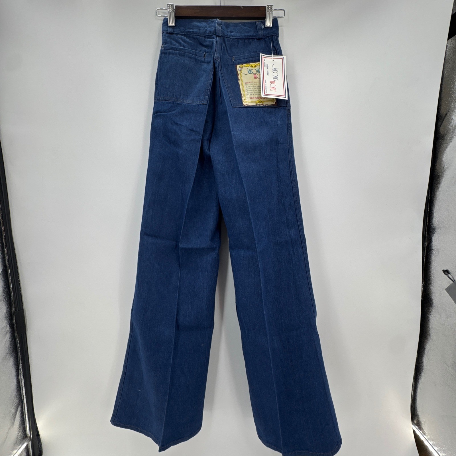 Jacques Moret Jeans Women’s 5 Blue High Waist Wide Leg Denim NWT Vintage 80s