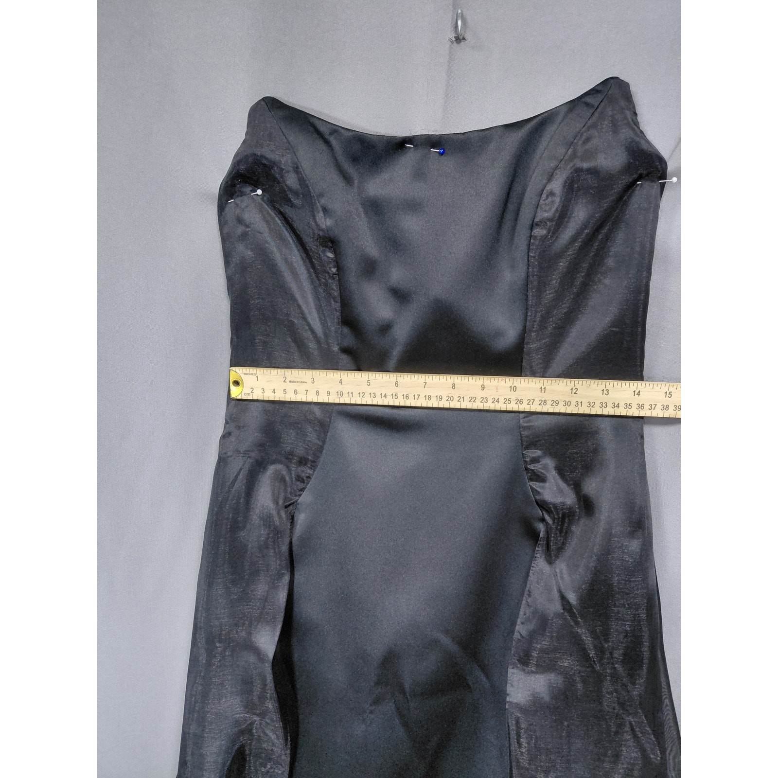 Vintage Niki Livas Made in USA Organza Gown Dress Women See Measurements