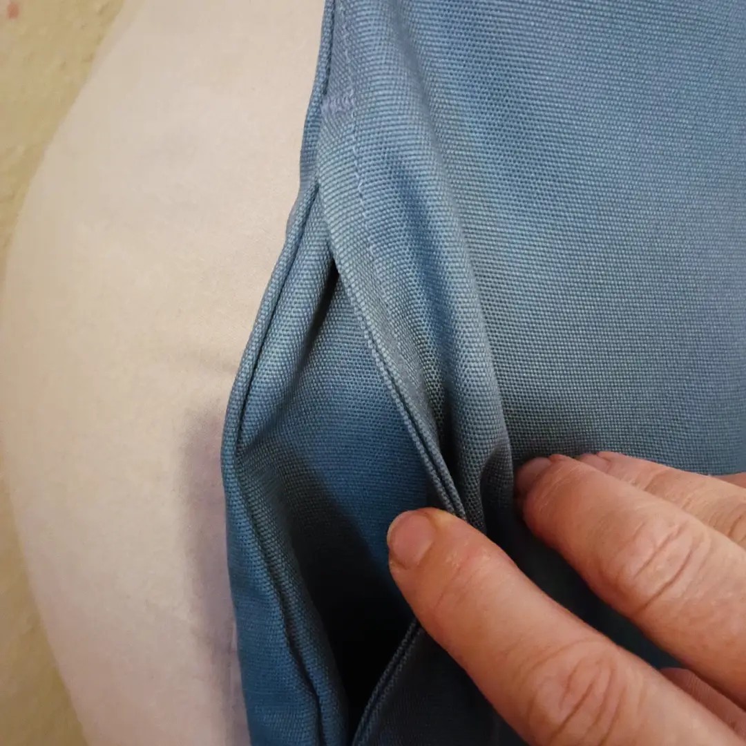 NOS With Tags Late 50s Sky Blue Cotton Twill Capri Pants -S