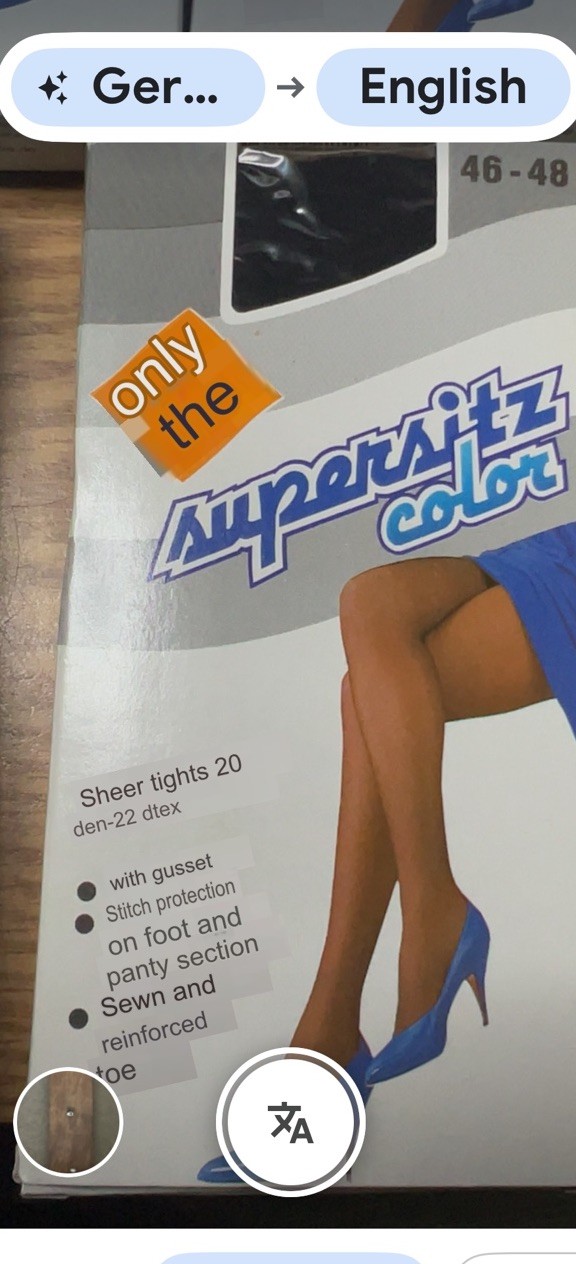 7 Nur Die Only The Vtg Sheer Nylon Tights 20 Den Size 46/48 Schwarz