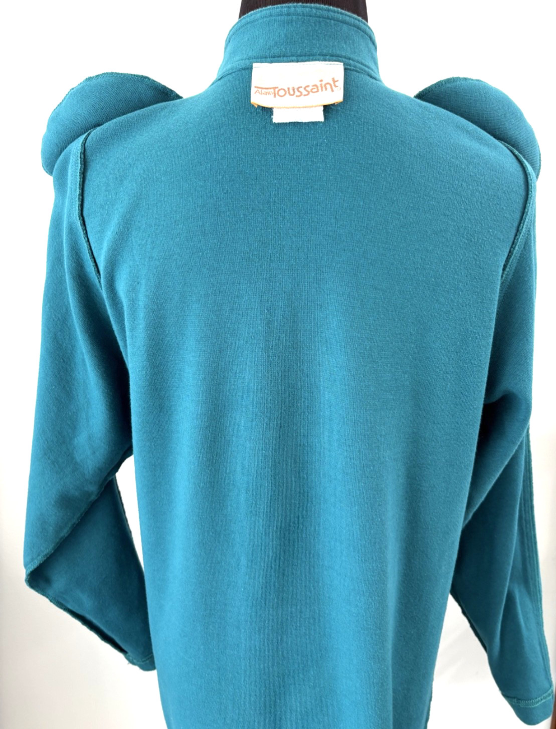 Vintage Alain Toussaint Teal Hue Shift Silhouette Dress