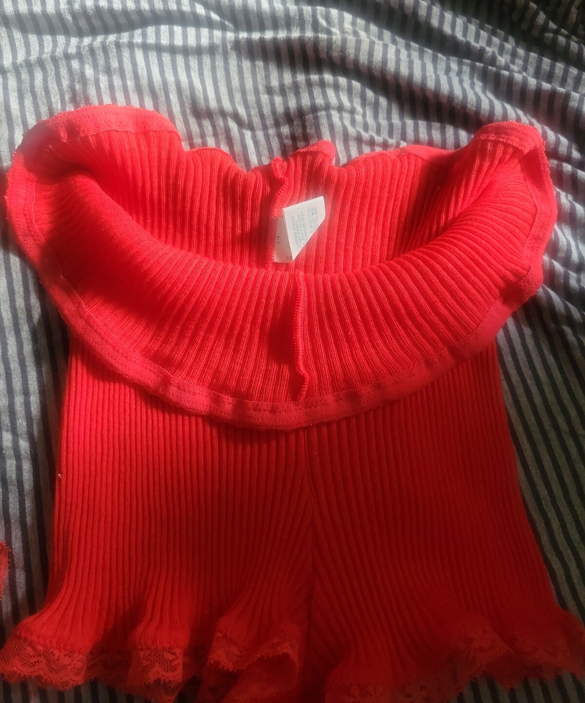 Extremely Rare Vtg Red Vassarette 70s 2 Red Panties One Size poly/cotton & Lace