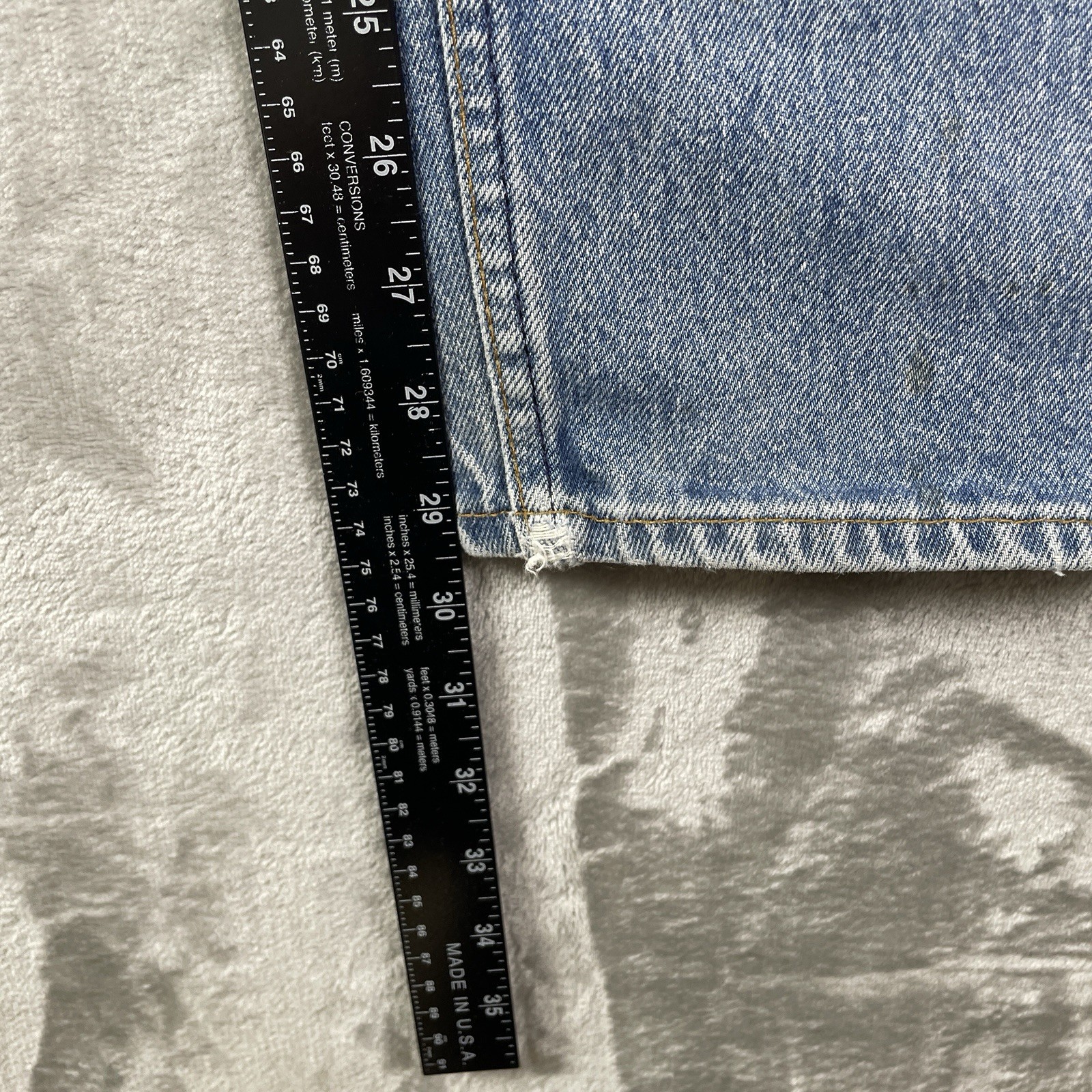Vintage Levis 701 Student Fit Jeans 28×30 Fits 27×29 Made in USA 90s Button Fly