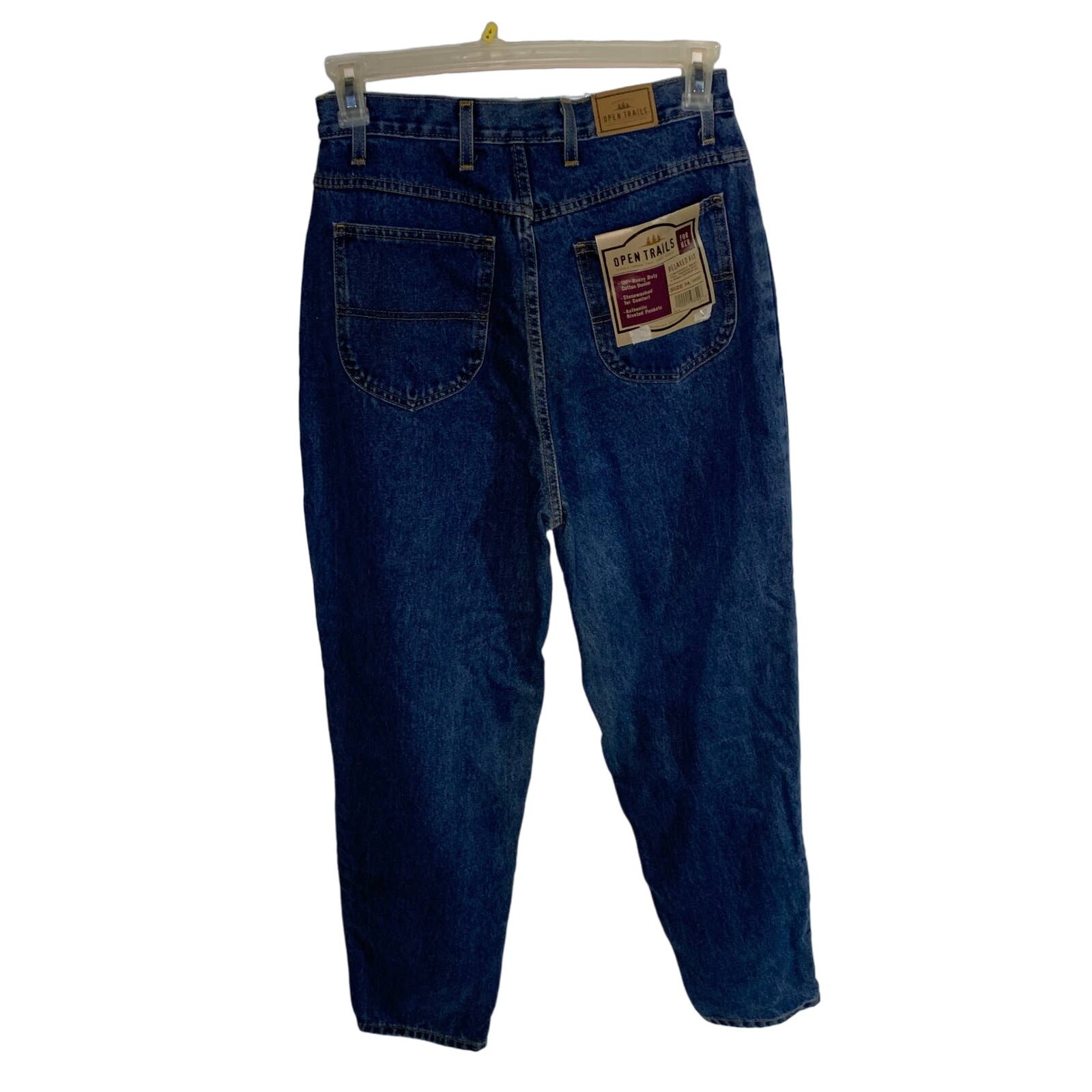 Open trails vintage Deadstock high waist stonewash mom jean 14 short relaxed fit