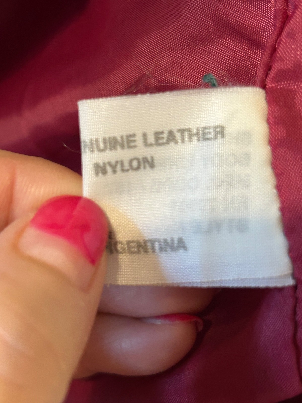 Vintage women’s 1980’s red Argentinian leather trench coat – Small