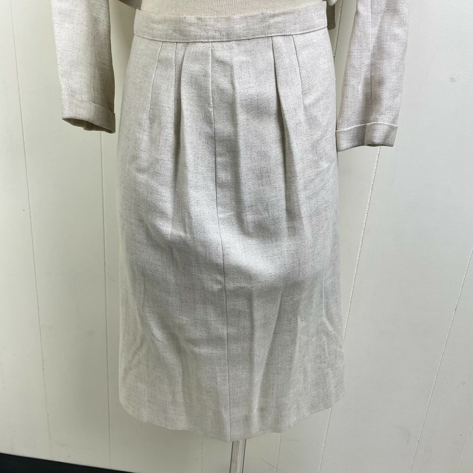 Vintage 40s Weathervane Tailored by Handmacher Raw Silk 2-Piece Suit Set