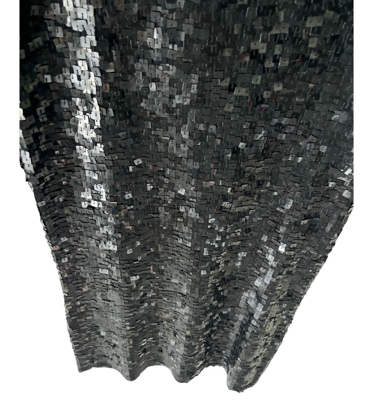 Vintage Katia Y2K Black All Over Sequin Party Dress Sz M Cocktail Clubwear