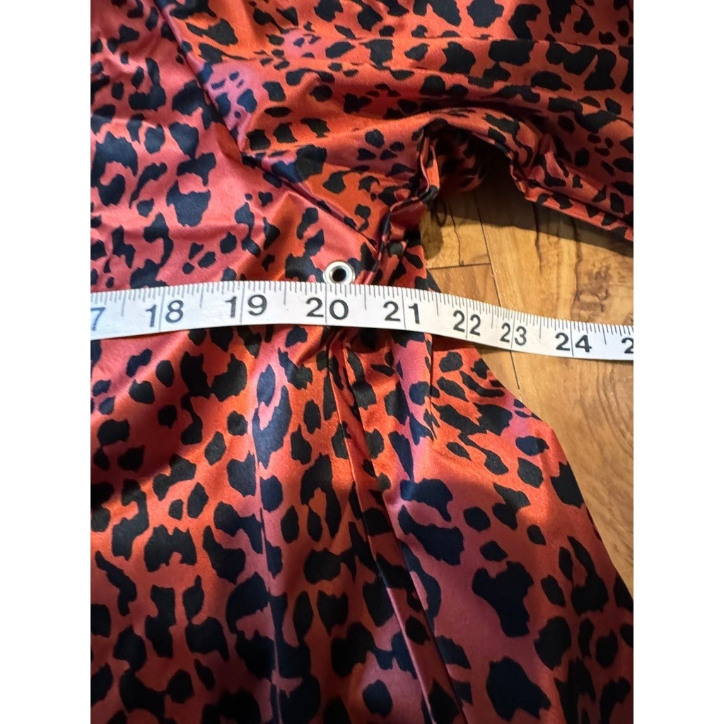 Vintage Mary McFadden Leopard Print Silk Jacket Made in USA Size M