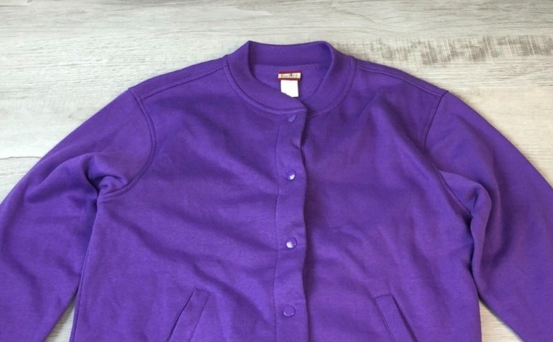 Vintage Tudor Court Button Up Sweatshirt Purple 80s Grandma Jacket Women’s PM