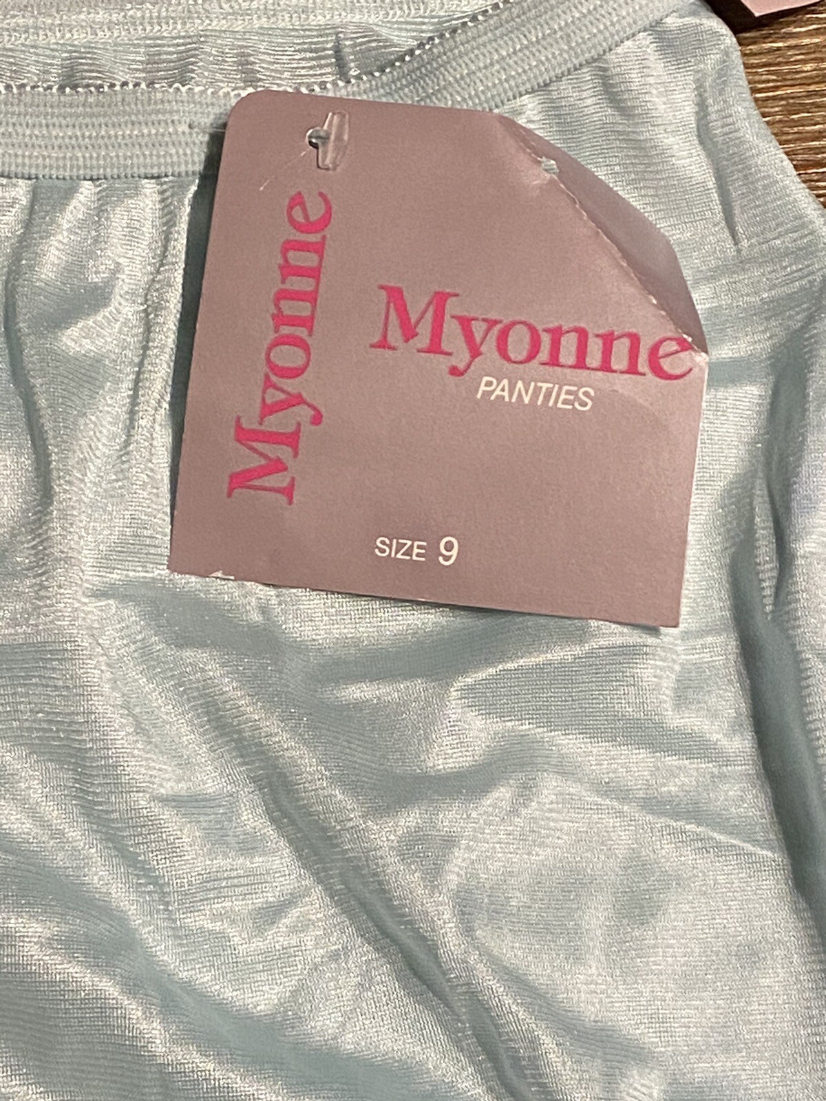 MYONNE VTG PANTIES – NWT NYLON SIZE 9 (44-45 HIPS) Granny Panties Style Blue
