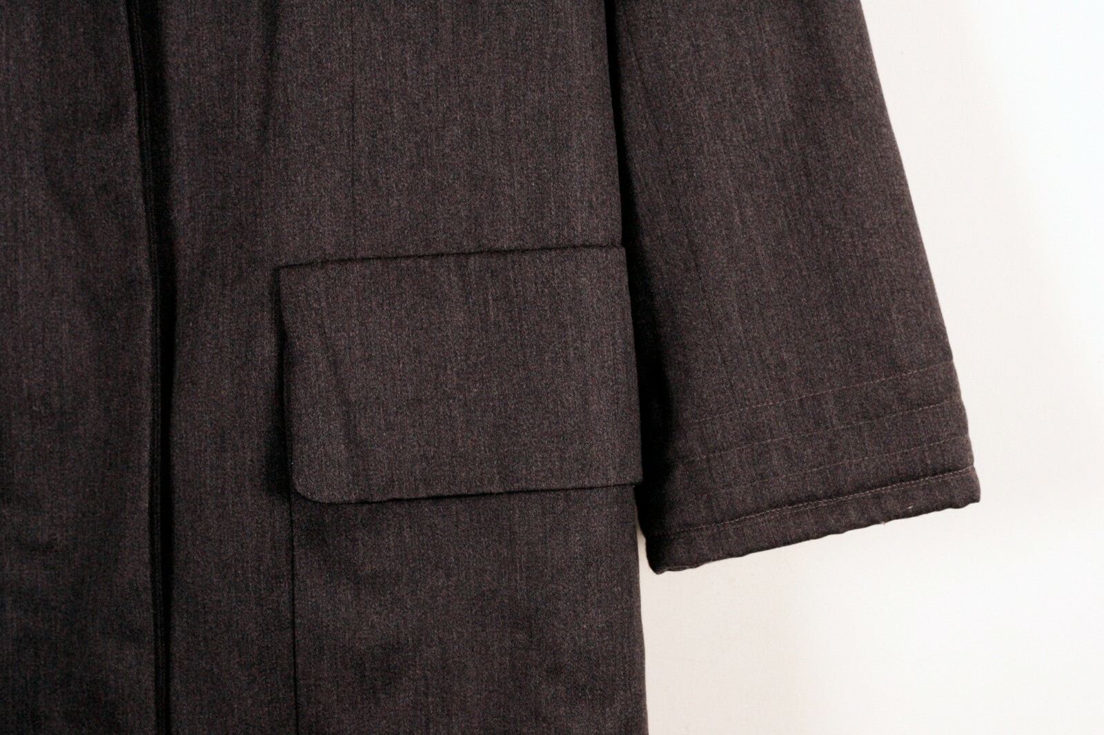Balenciaga Dark Gray Opera Style Wool France Coat 50 Le Dix Paris Vintage