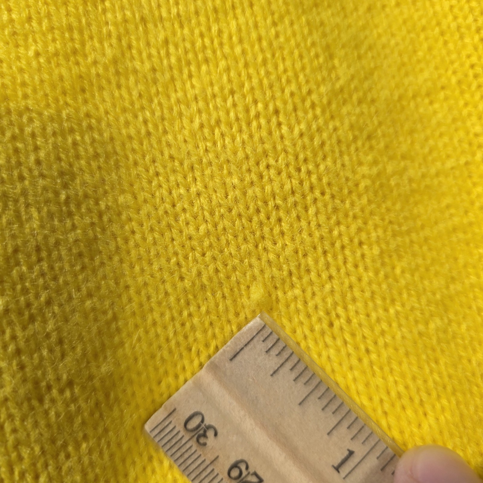 Alberic Beldoch Popper Vintage 60s Yellow Orlon Acrylic Belted Sweater Dress