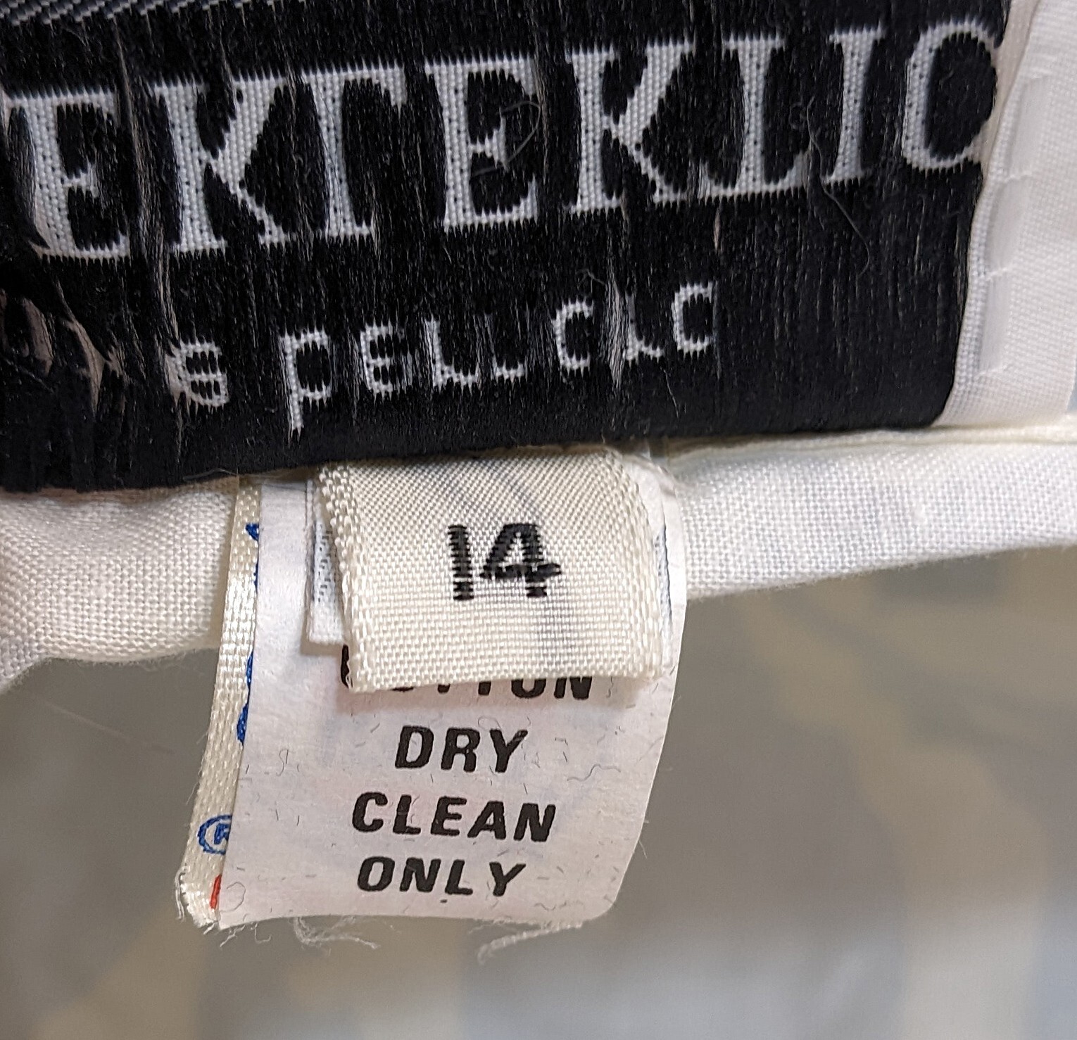 Vintage Jackie Bernard FOR EKLEKTIC Light Blue White Cotton Halter Dress Size 14