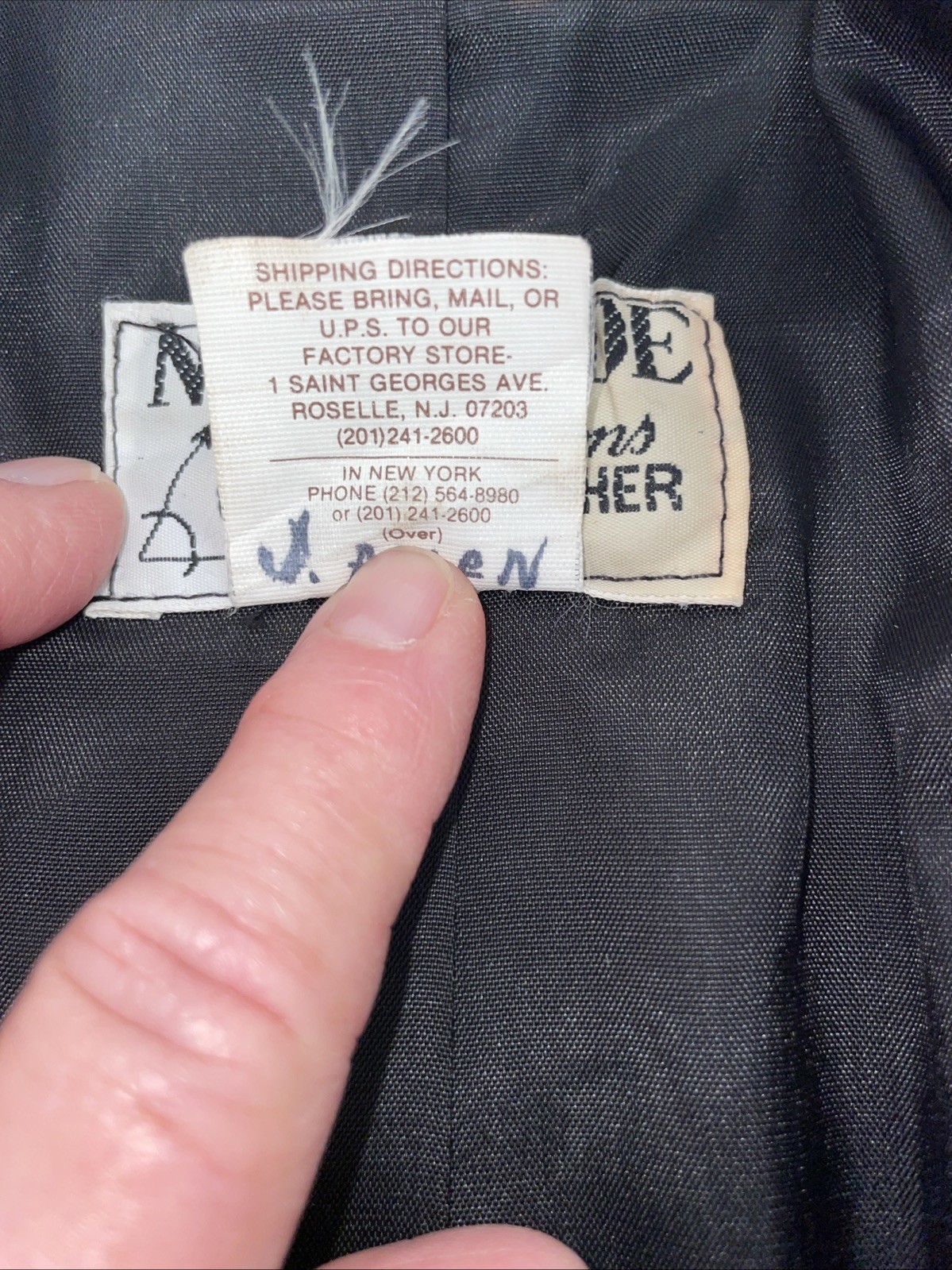 Vintage Northside Leather Coat Woman’s M Black Swing Long Line Open Front